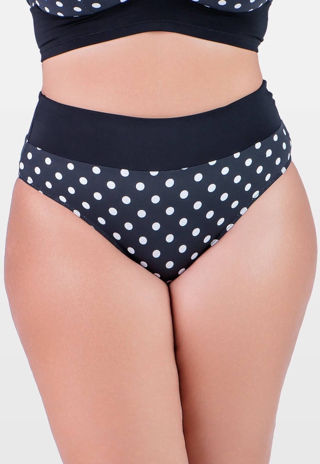 Imagem principal Calcinha Summer Soul Hot Pants Plus Size Poá Summer Soul preto