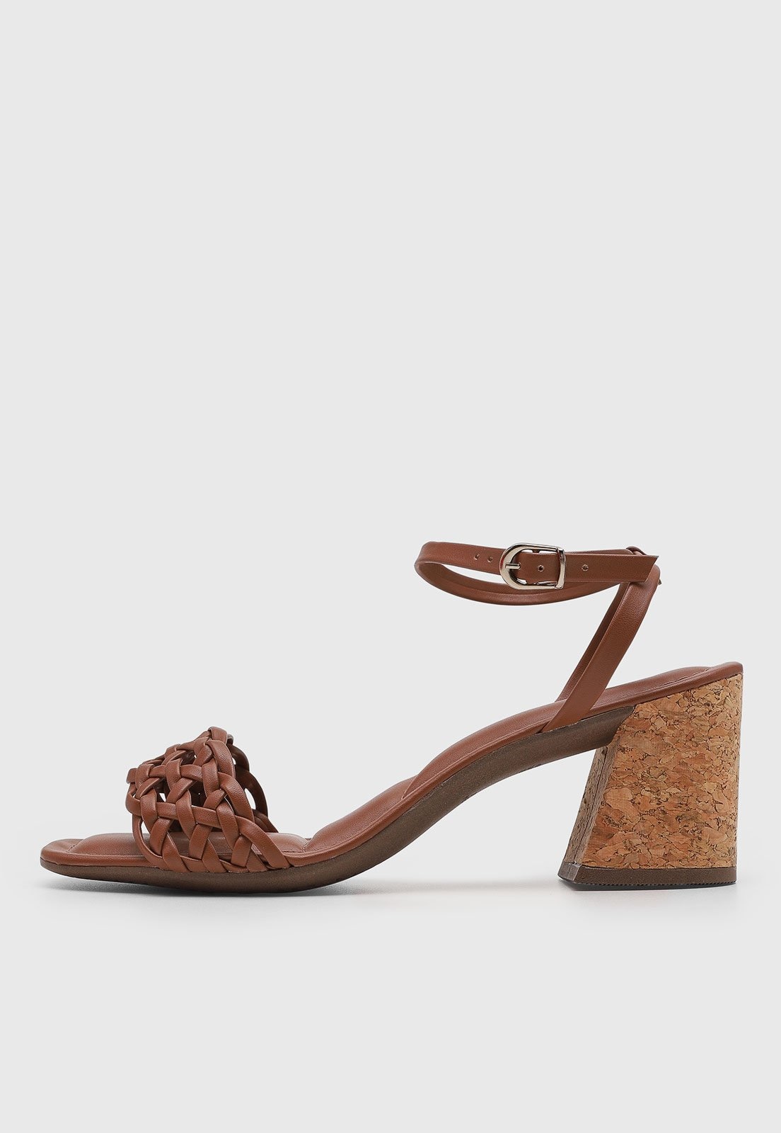Imagem principal Sandália Feminina VIA UNO Tiras Trançadas VIA UNO marrom