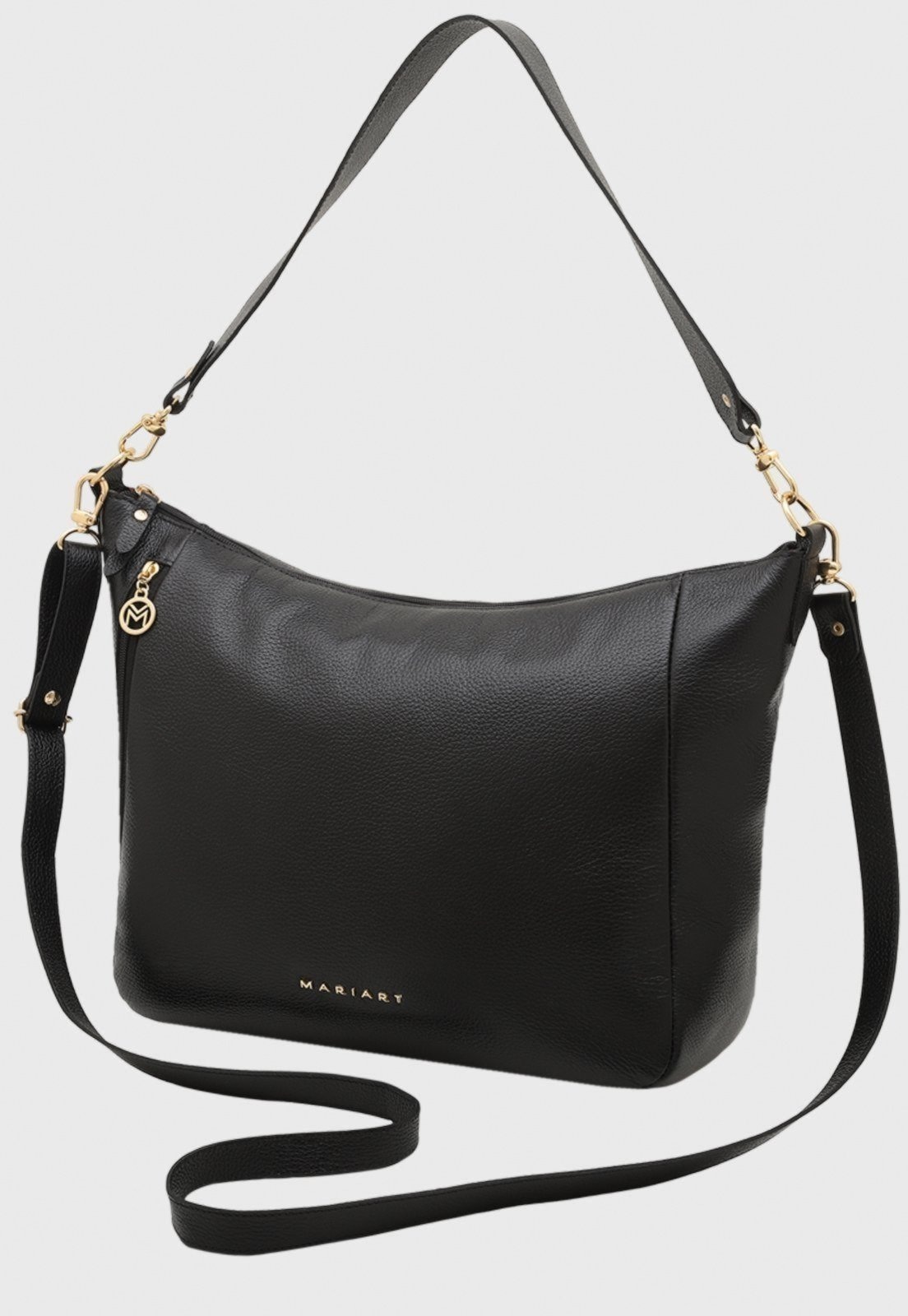 Imagem principal Bolsa Transversal Couro Mariart Lagos Preta Mariart preto