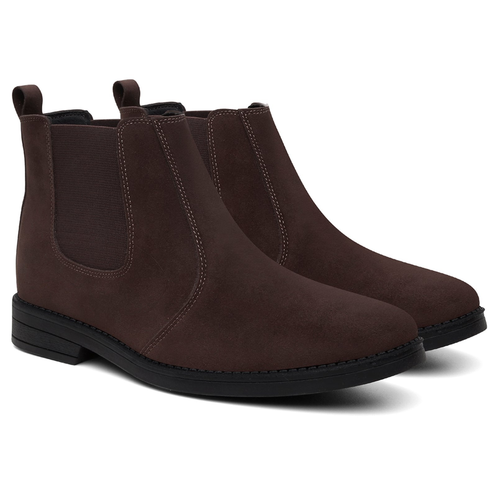 Imagem principal Bota Masculina Casual Anna Andrade Botina Chelsea Social Elástico Conforto Elegante Dia a Dia Anna Andrade café