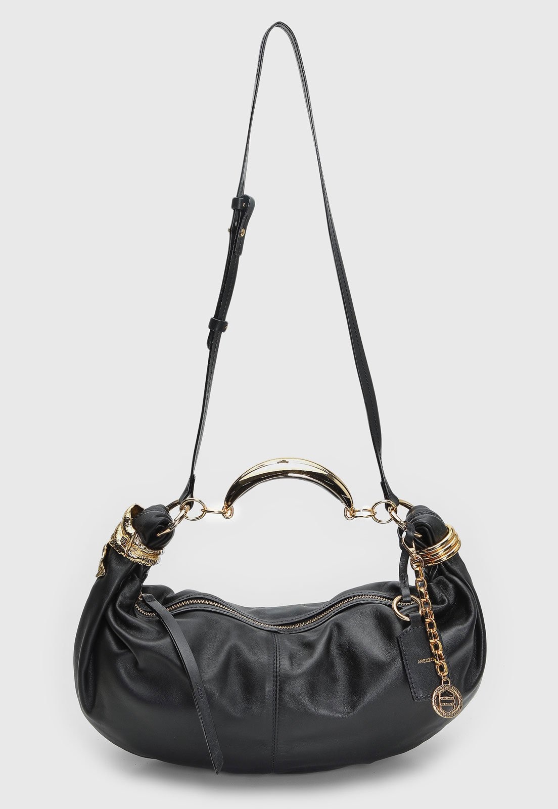 Imagem principal Bolsa Feminina Arezzo Alça de Metal Preta Arezzo preto
