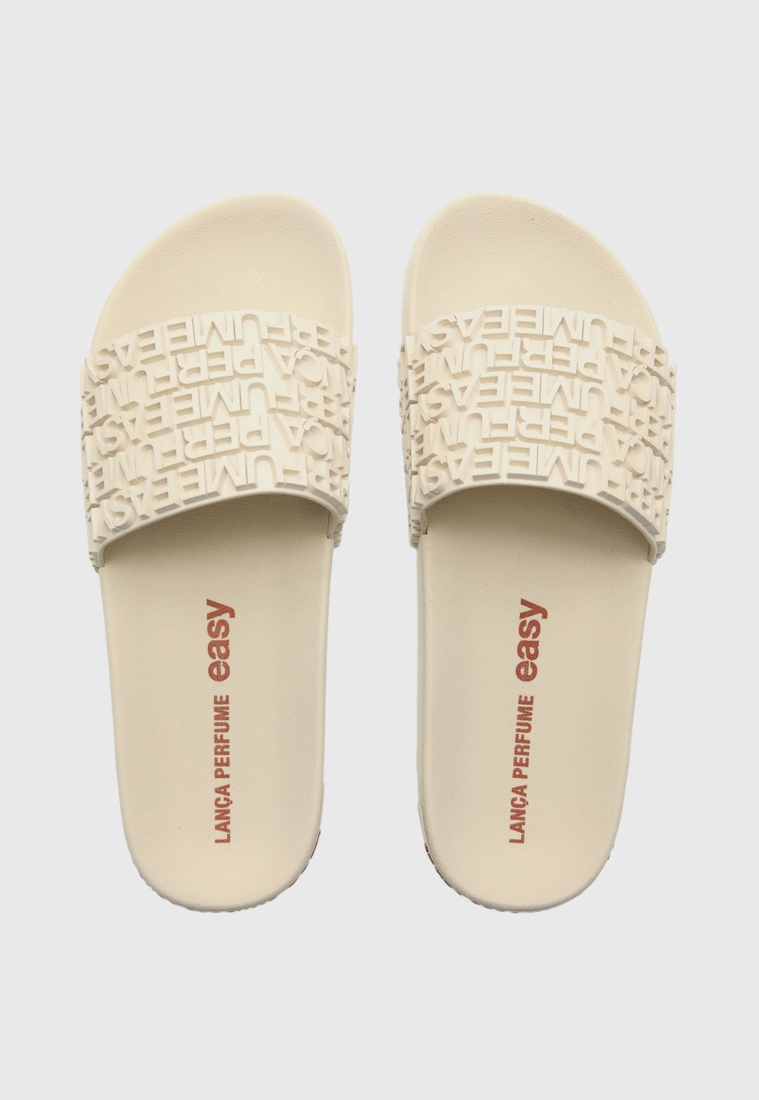 Imagem principal Chinelo Slide Feminino Lança Perfume Logo Lança Perfume bege