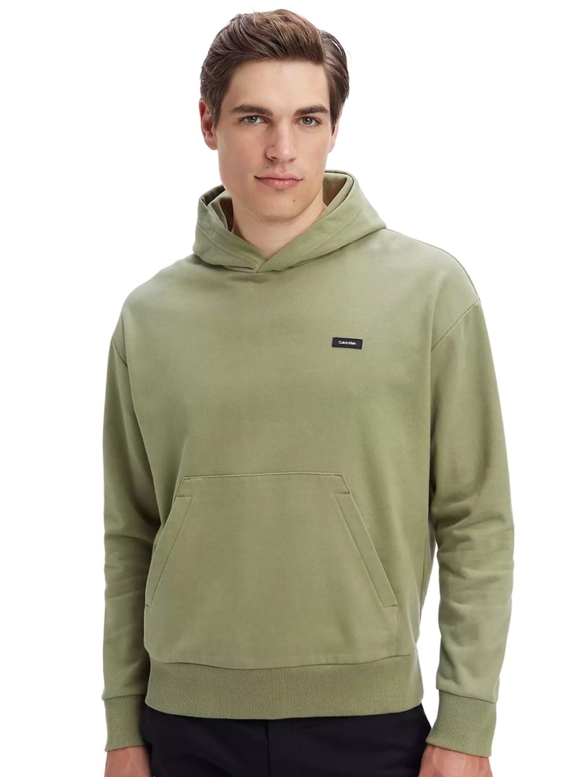 Imagem principal Moletom Calvin Klein Masculino Canguru Hoodie CK Tag Calvin Klein verde oliva
