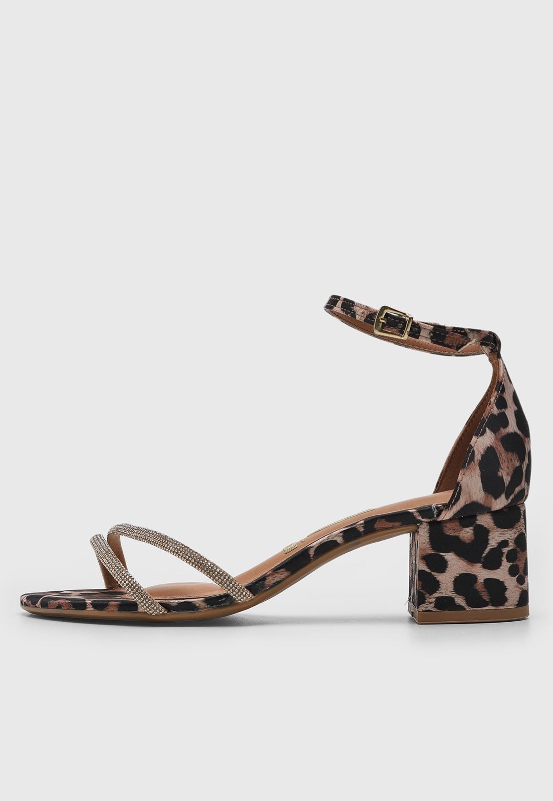 Imagem principal Sandália Feminina Vizzano Animal Print Onça Bege e Preta VIZZANO preto