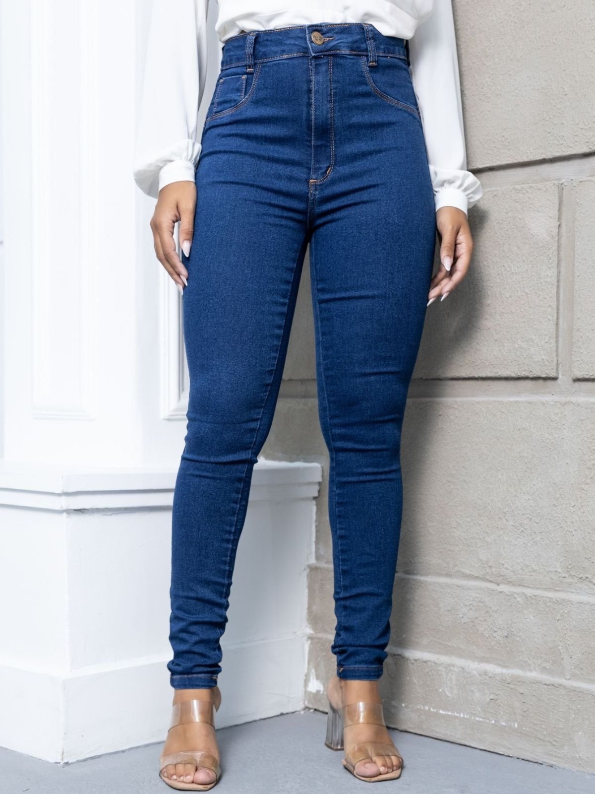 Imagem principal Calça Jeans Skinny Feminina Dra Maia Escura Dra Maia azul