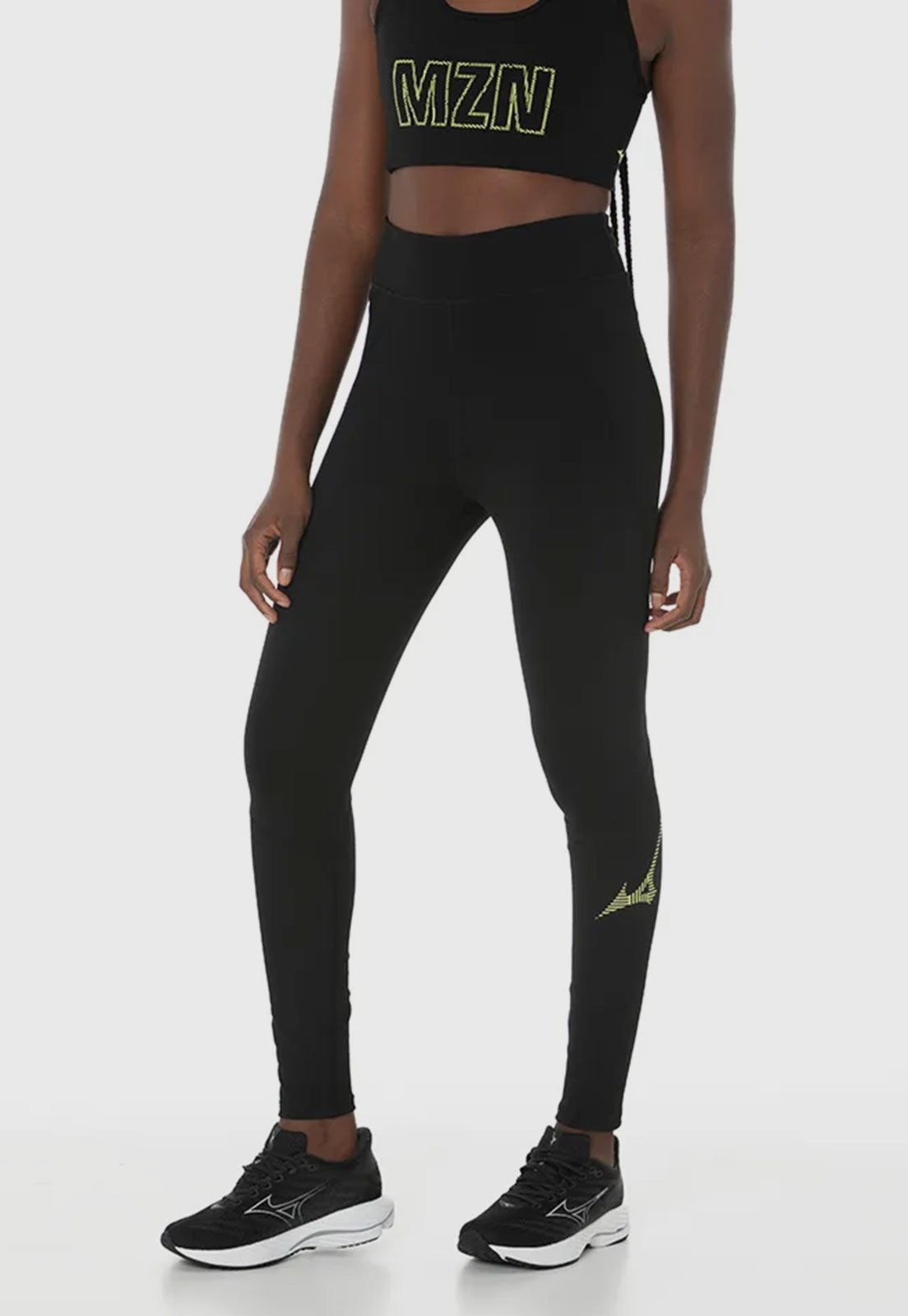 Imagem principal Legging Mizuno Ajustada Run Easy Preta Mizuno preto