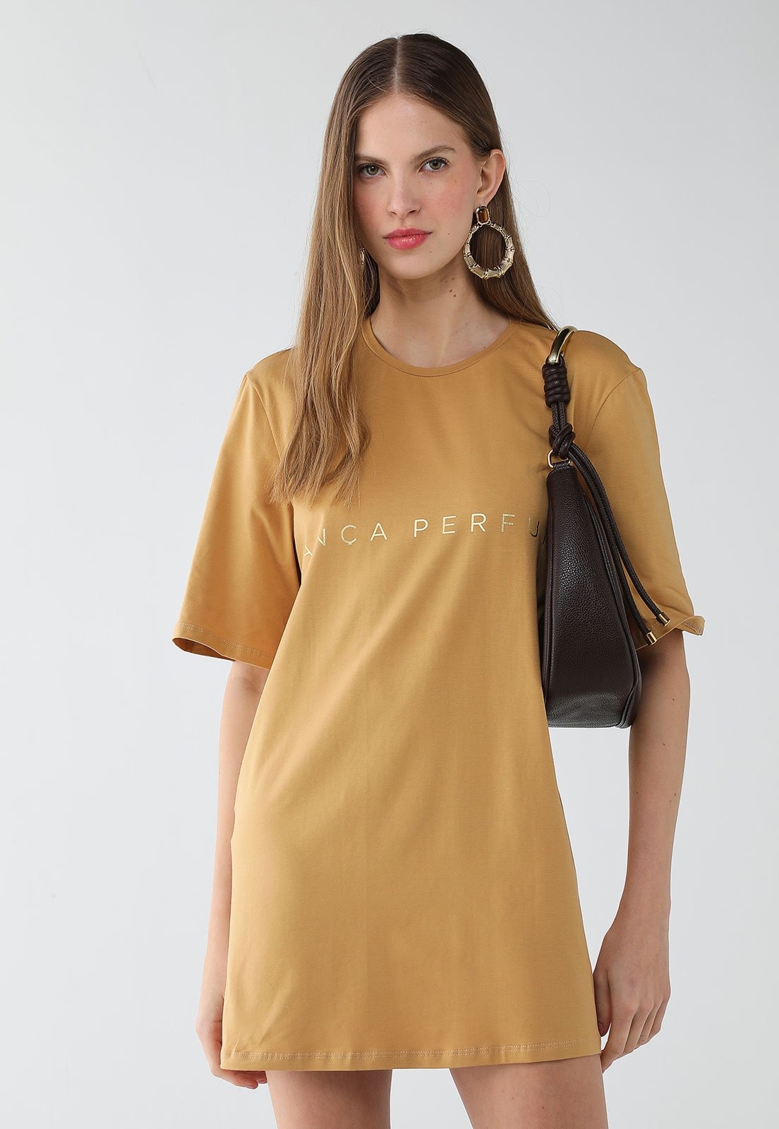 Imagem principal Vestido Feminino Lança Perfume T-Dress Mostarda Lança Perfume amarelo