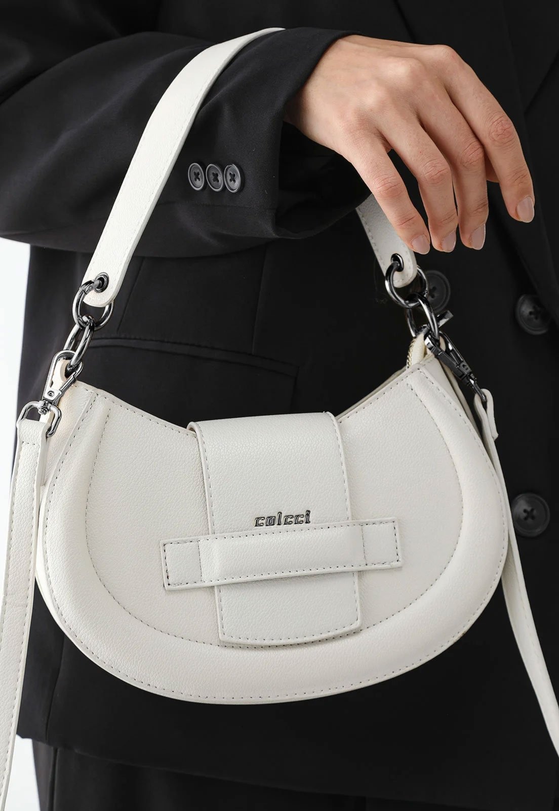 Imagem principal Bolsa Tiracolo Feminina Colcci Alça Dupla Off-White Colcci off-white white