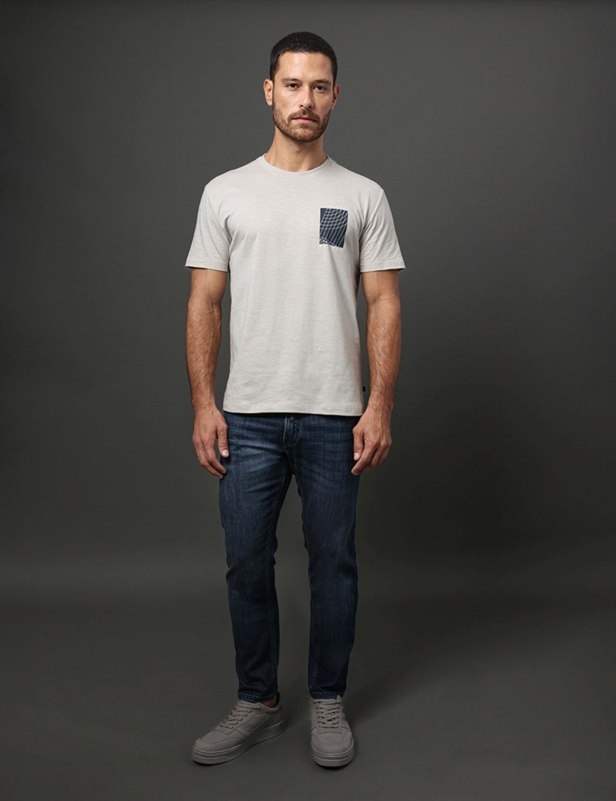 Imagem principal Calça Jeans Masculina Slim Premium Wash Calvin Klein Jeans - Marinho Calvin Klein Jeans azul marinho