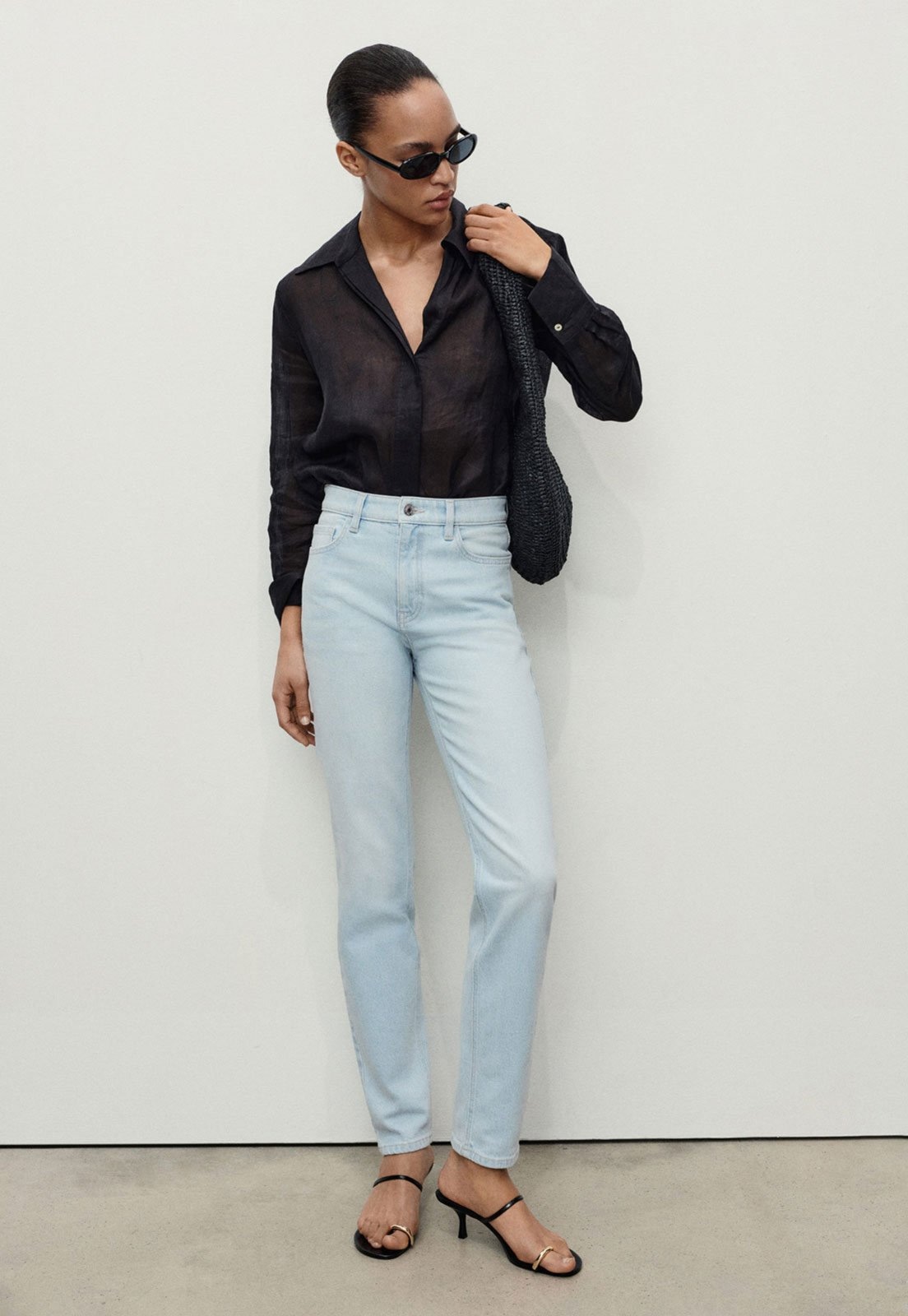 Imagem principal Calça Jeans Mango Mom Newmom Mango azul