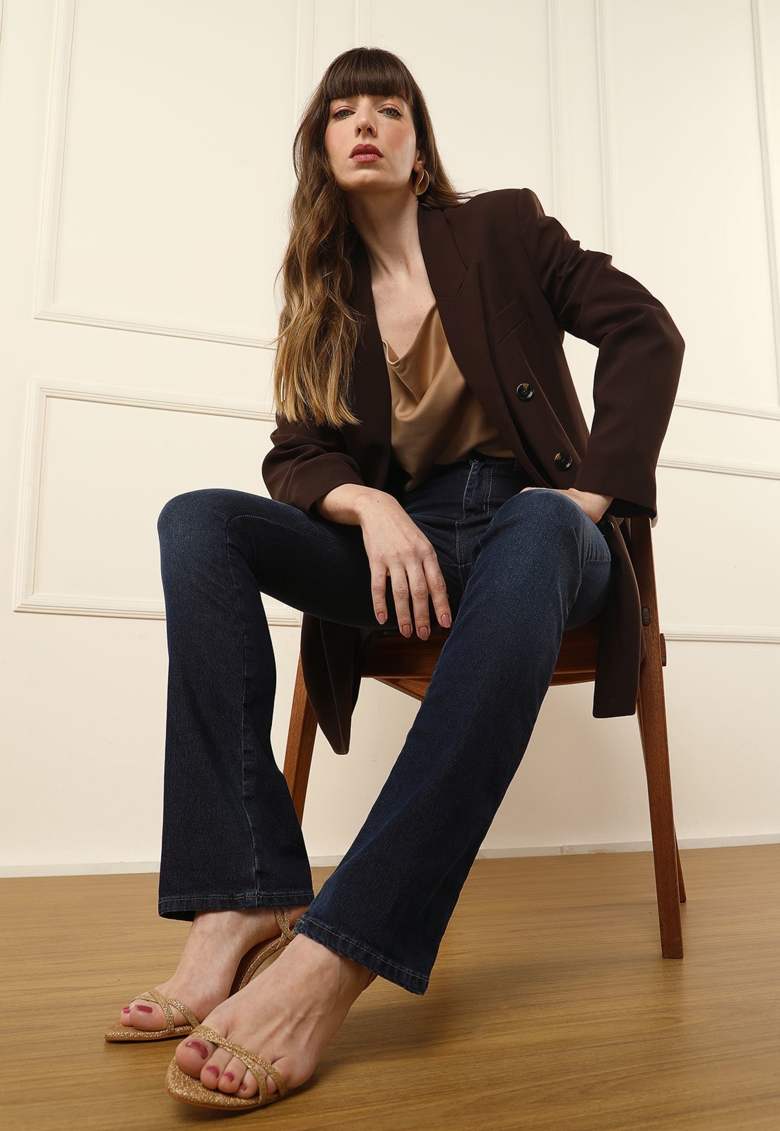 Imagem principal Calça Jeans Forum Bootcut Estonada Azul-Marinho Forum azul marinho