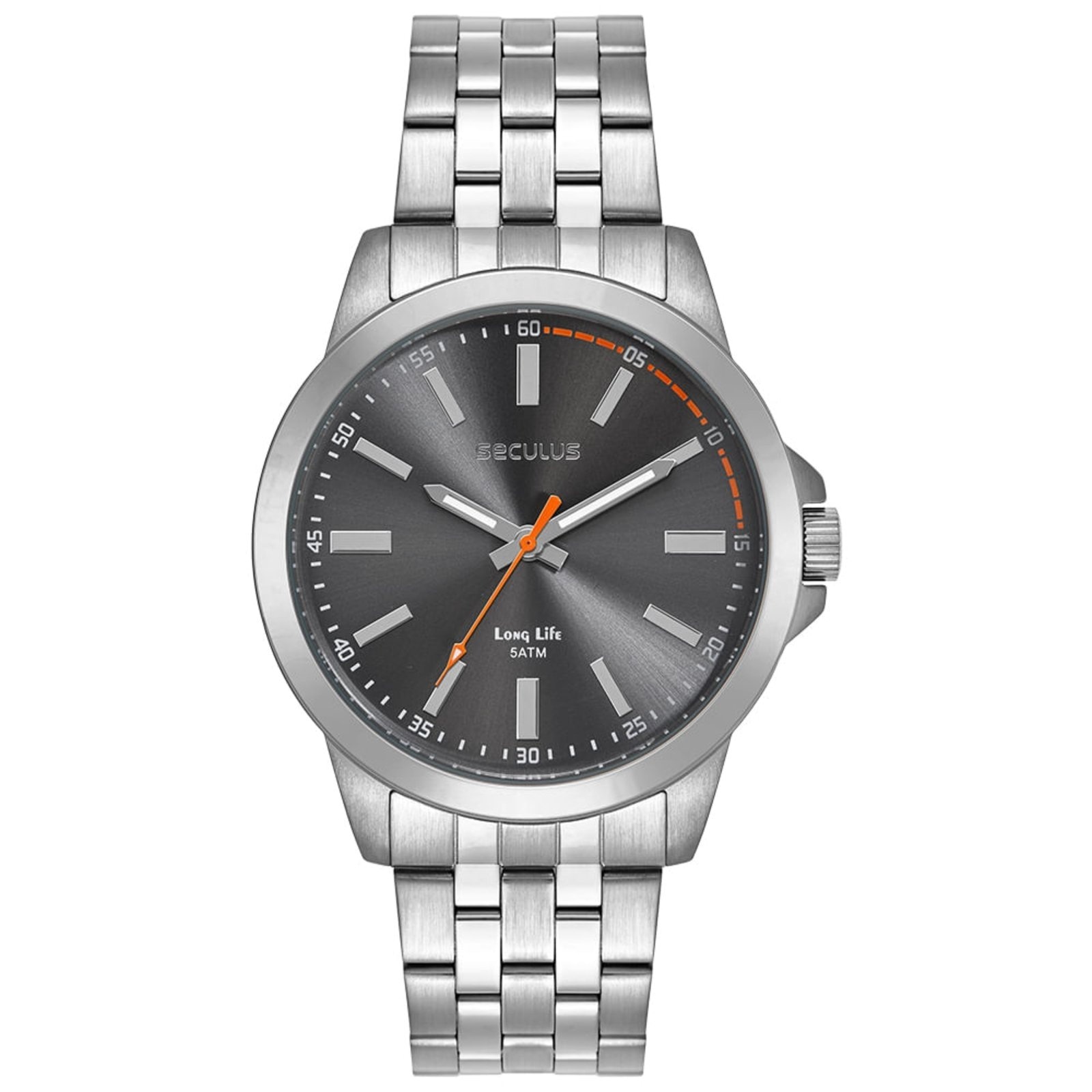 Imagem principal Relógio Masculino Seculus Analógico Mostrador Cinza Seculus prata