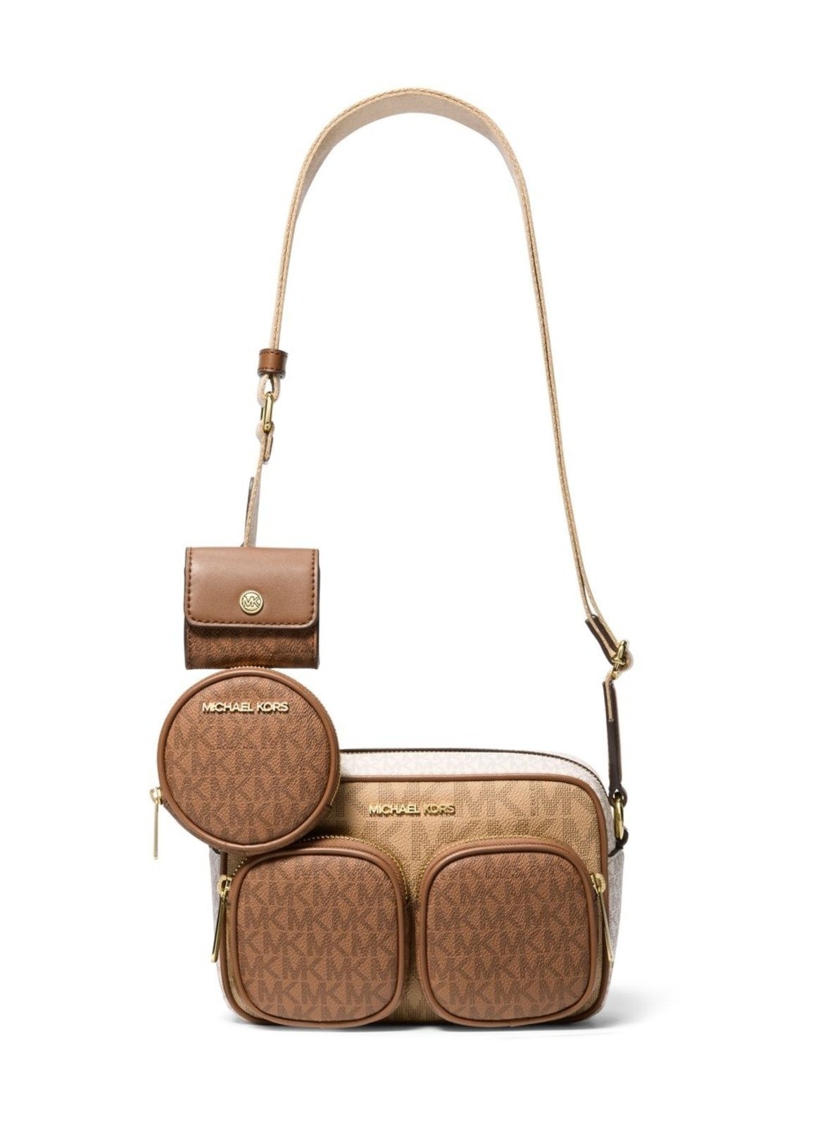 Imagem principal Bolsa Transversal Jet Set Logo Média 35S5gttc2b260 Michael Kors caramelo