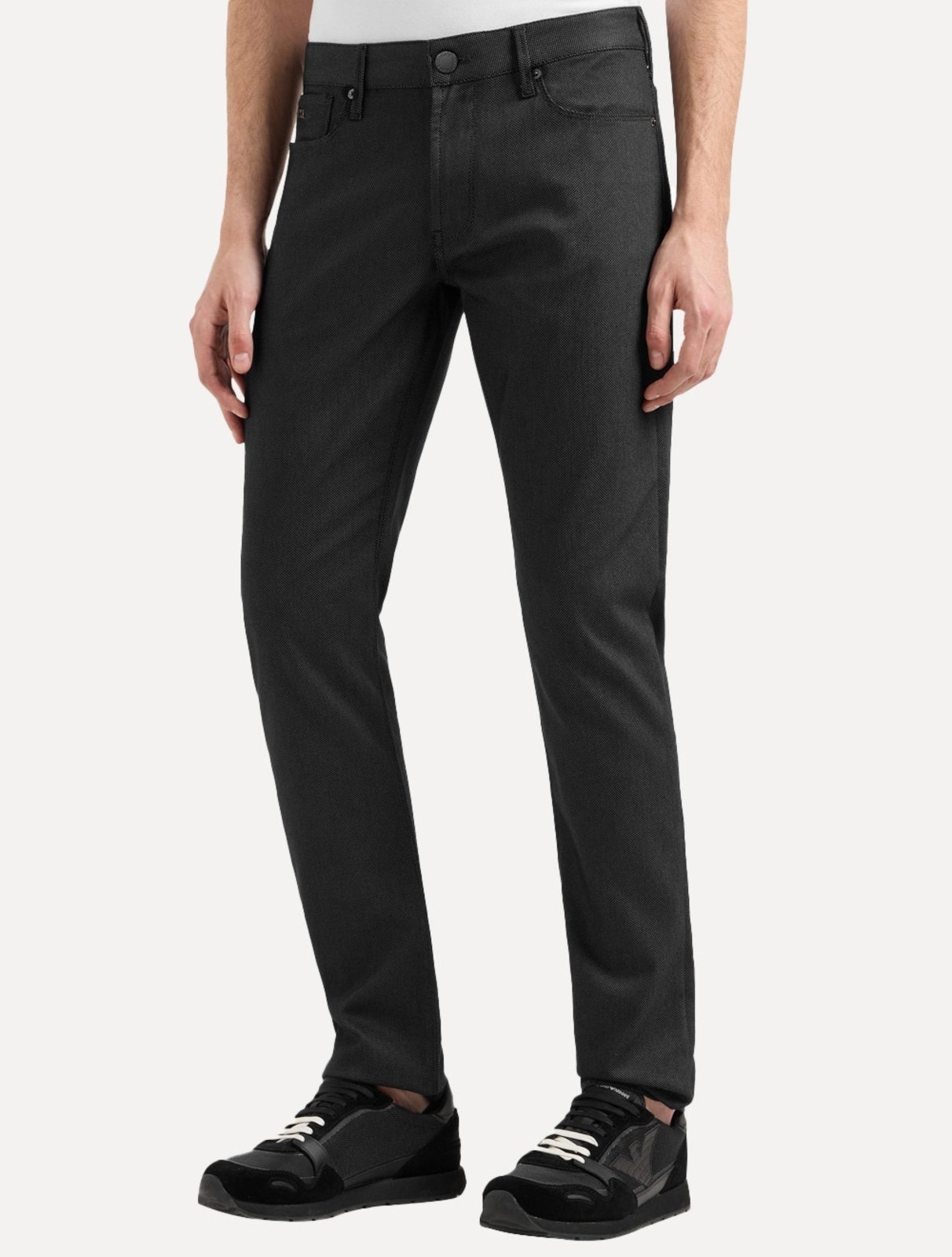 Imagem principal Calça Jeans Empório Armani Masculina J06 Slim Fit Armure 5 Pockets Preto Emporio Armani azul