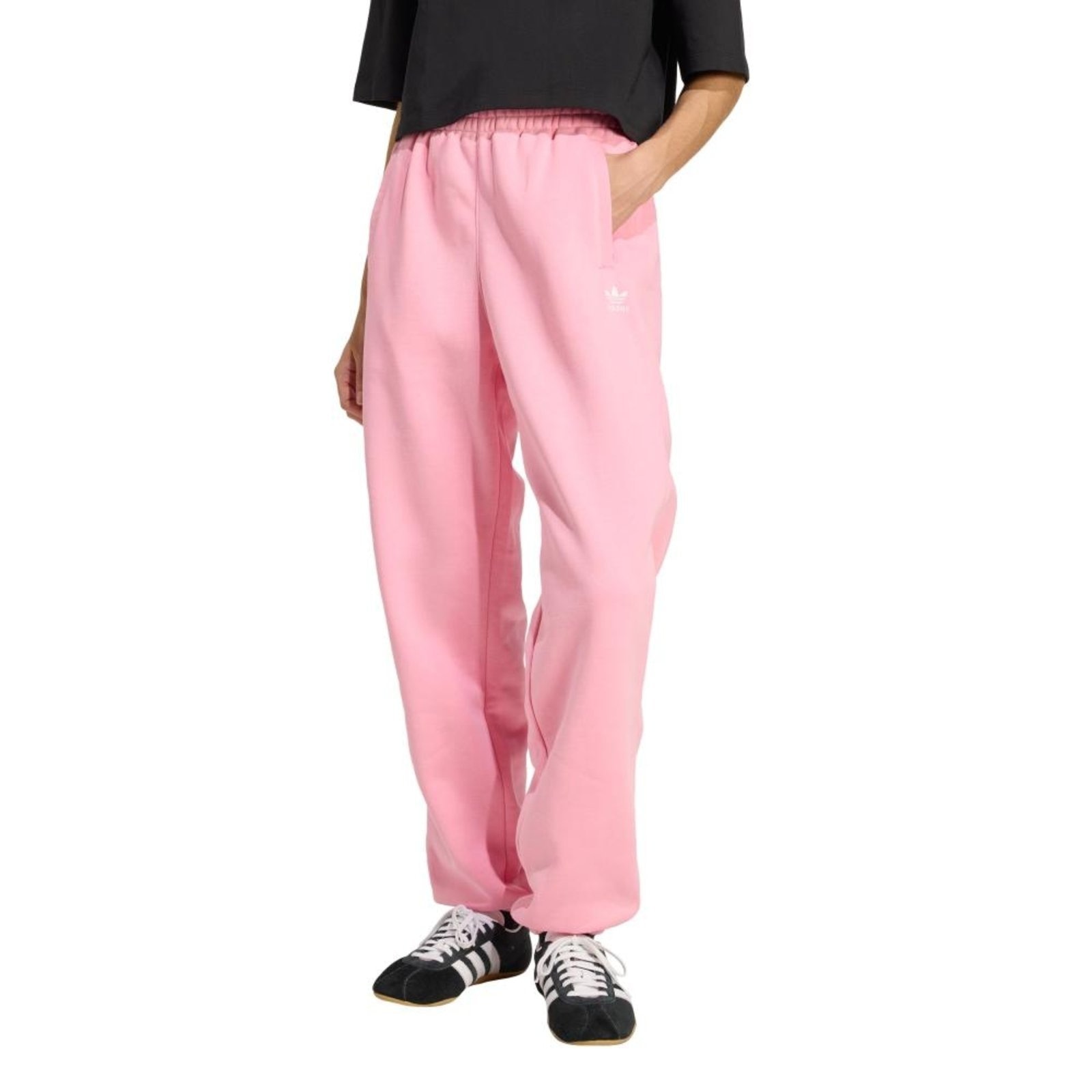 Imagem principal Calça jogger Essentials folgada em fleece adidas Originals Adidas rosa