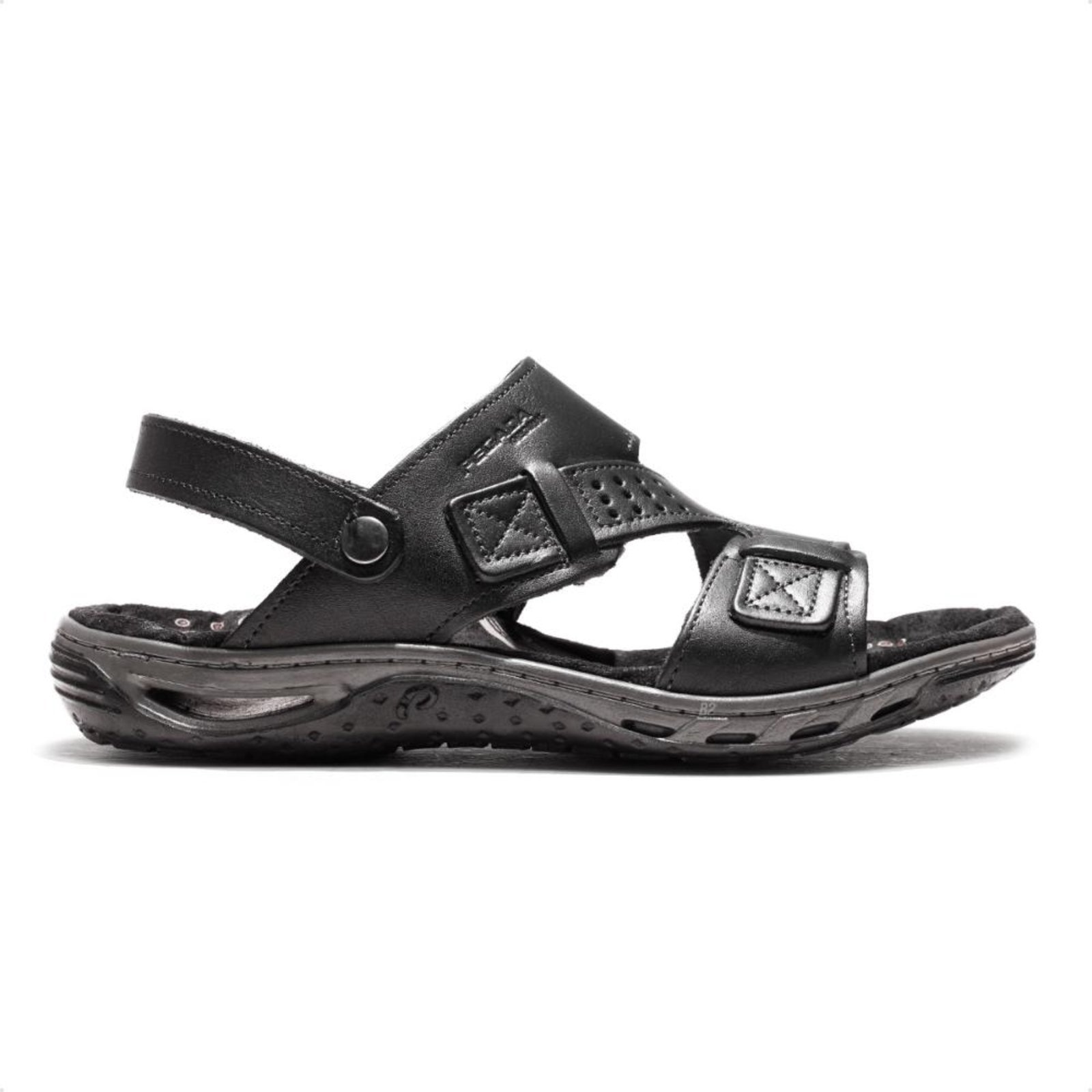 Imagem principal Sandália Pegada Tiras Masculina PEGADA preto