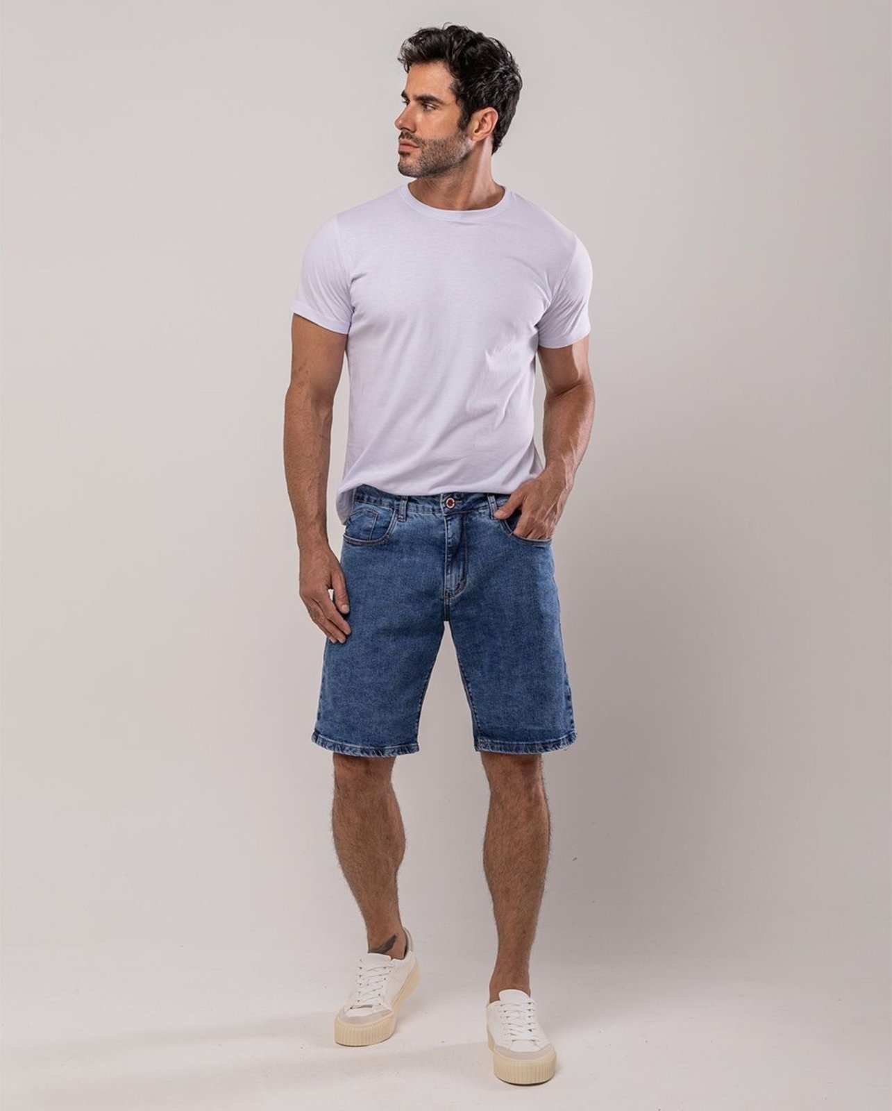 Imagem principal Bermuda Slim Fit Masculina 24642 Sky Consciência jeans