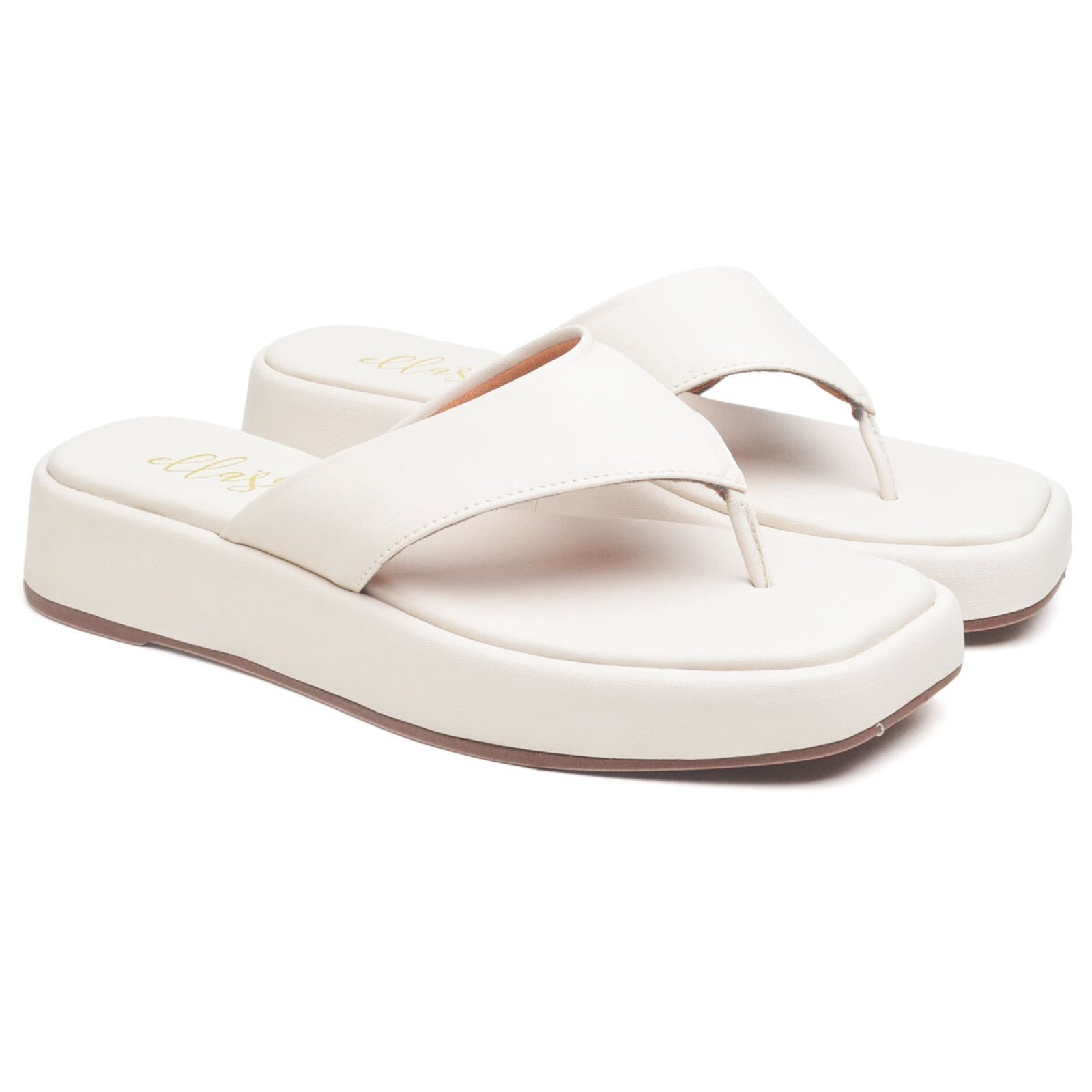 Imagem principal Sandália Flat Feminina Napa Off White Ella's ZAFREM off-white white