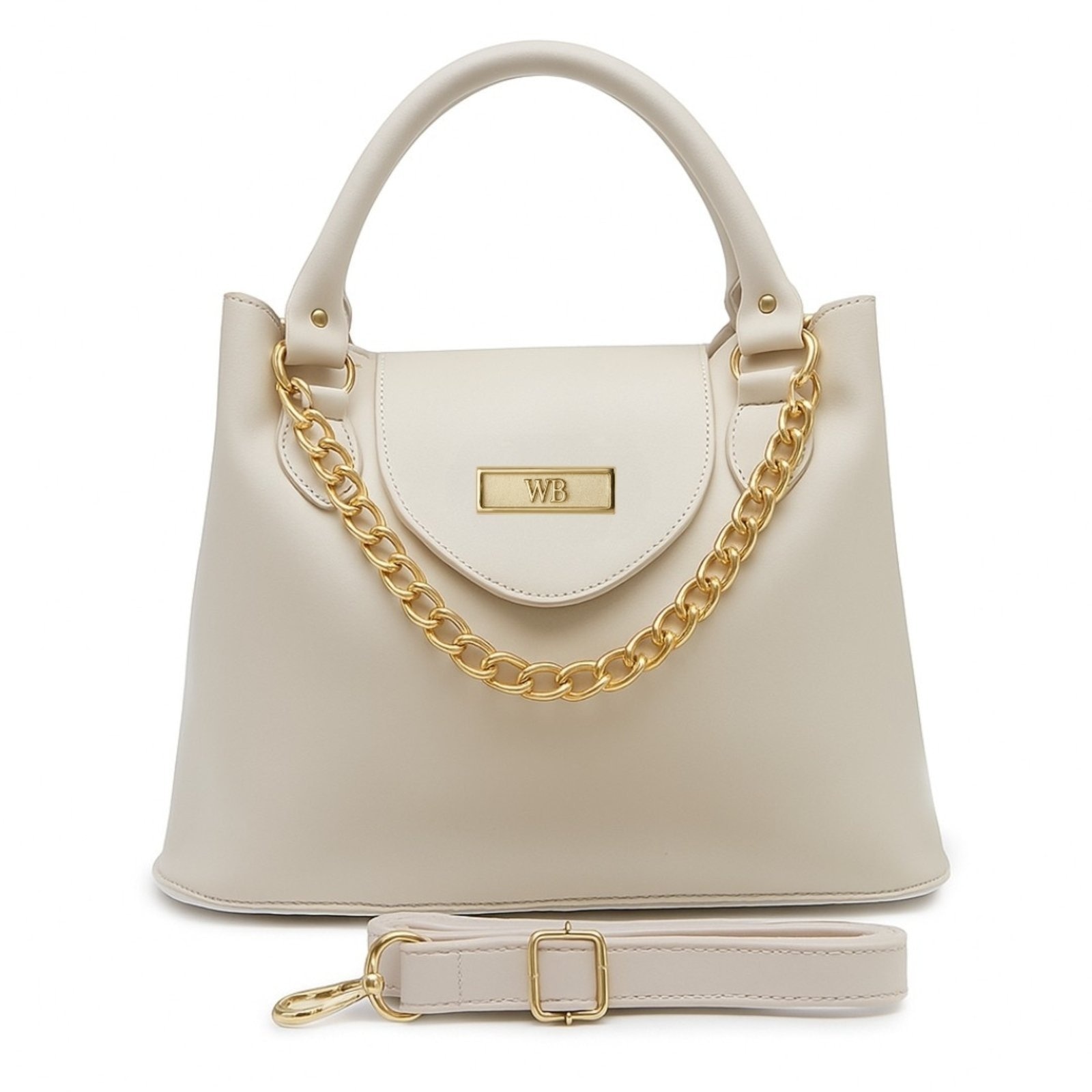 Imagem principal Bolsa Média Willibags Com Corrente Dourada - Gelo WILLIBAGS branco