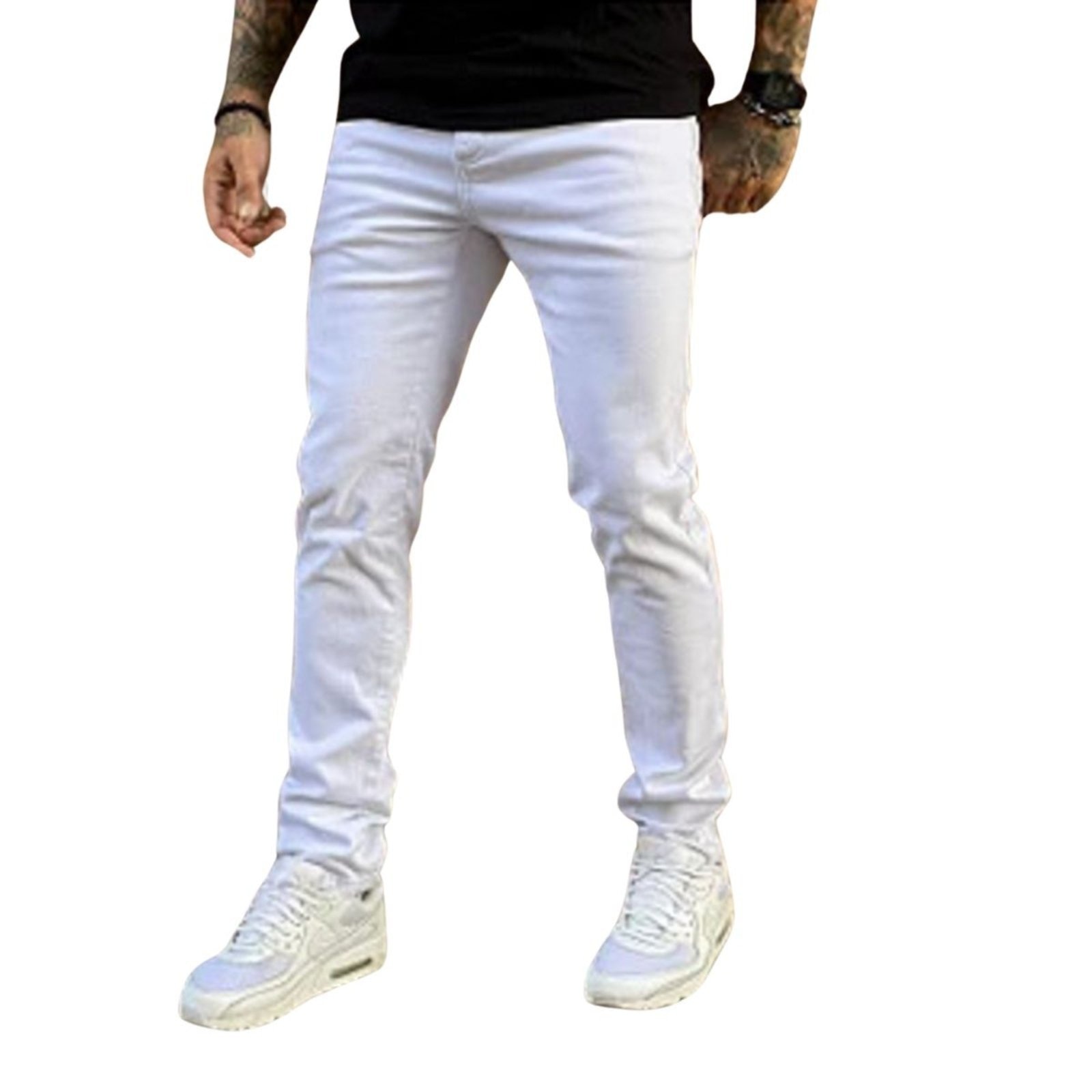 Imagem principal Calça Skinny Masculina Branca Na Sarja Jeans Loka branco