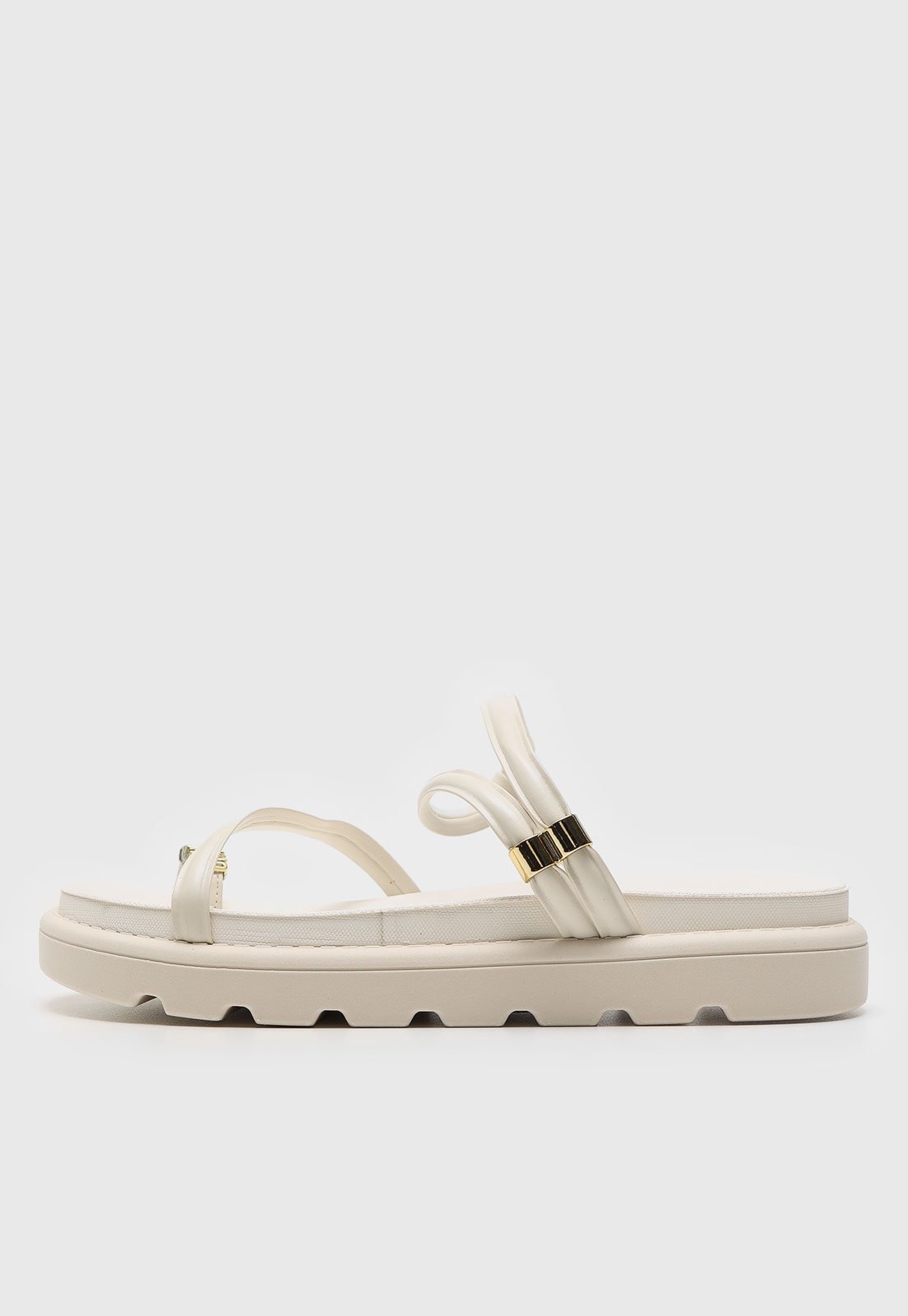 Imagem principal Rasteira Flat Vizzano Aplicação Off-White VIZZANO off-white white