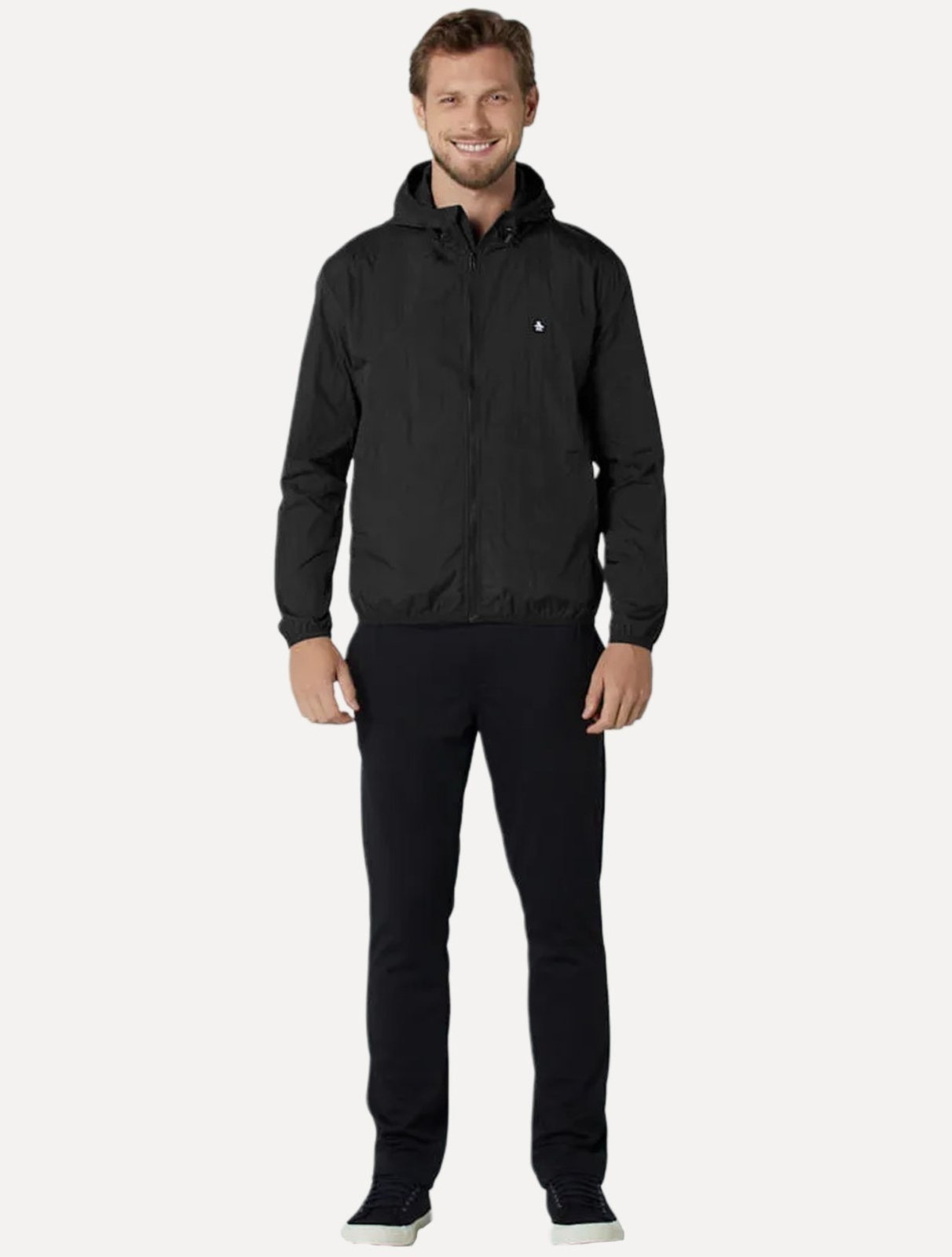 Imagem principal Jaqueta Original Penguin Masculina Sport Patch Nylon Preta Original Penguin preto