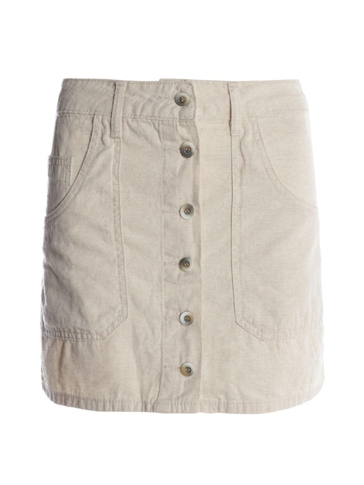 Imagem principal Saia Linho Mini Sawary Feminina NATURAL Sawary bege natural