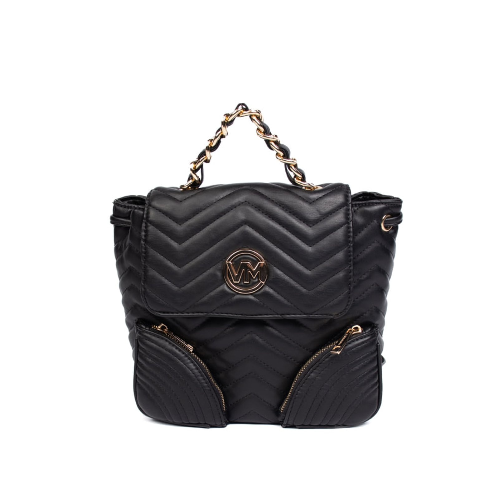 Imagem principal Bolsa Mochila Feminina Via Marte Média Matelassê VIA MARTE preto