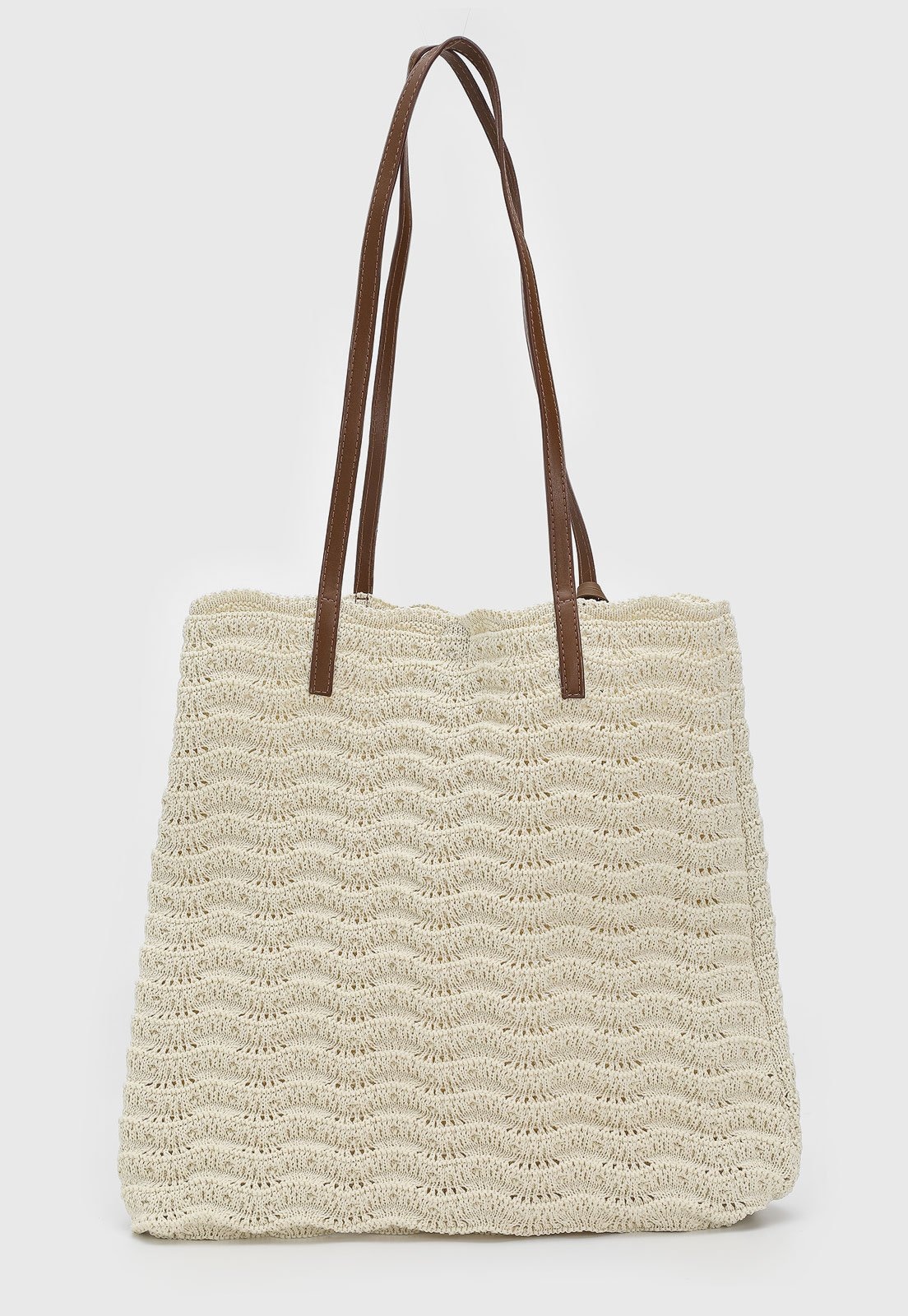 Imagem principal Bolsa Feminina Brizza Arezzo Tramado Claro e Marrom Brizza Arezzo bege