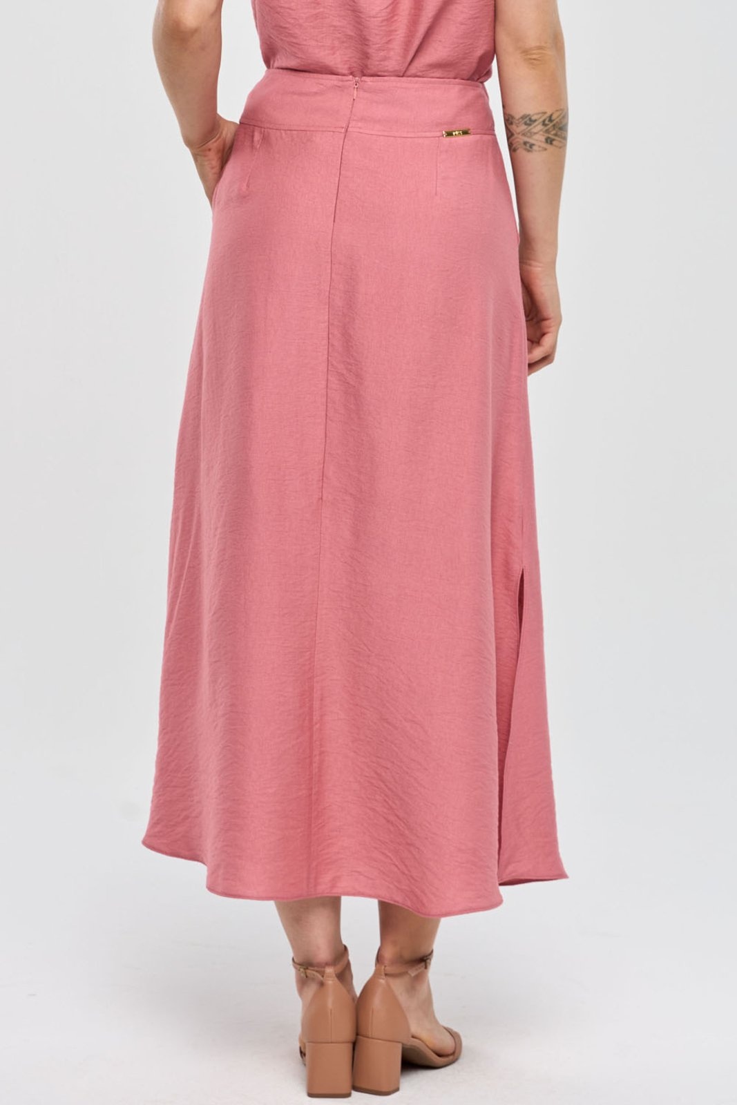 Imagem principal Saia Super Midi PKS Viscose Rosê PKS rosa