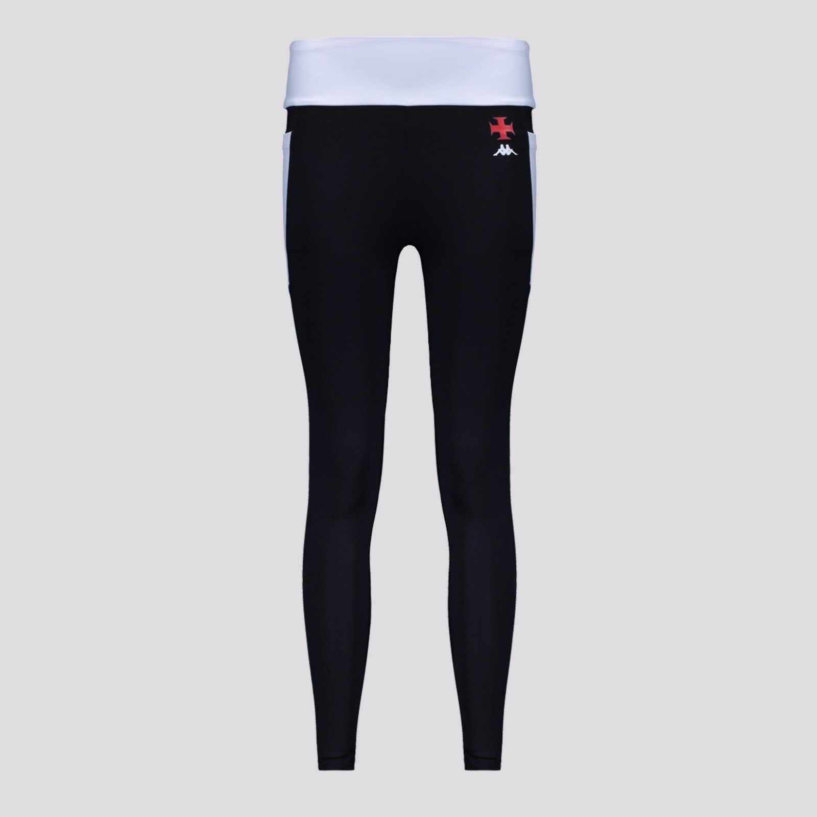 Imagem principal Calça Legging Kappa Vasco Supp Color Feminino e Branco Kappa preto
