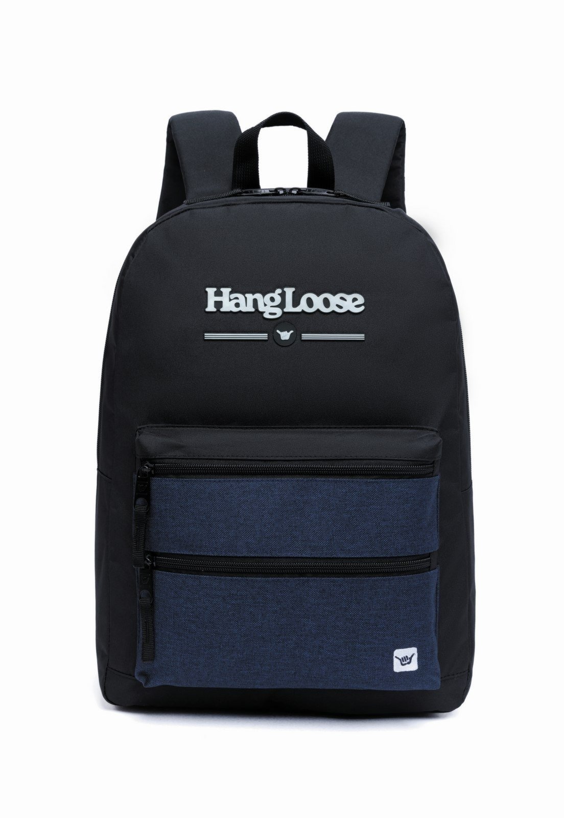 Imagem principal Mochila Escolar Faculdade Masculina Hang Loose Resistente Hang Loose preto
