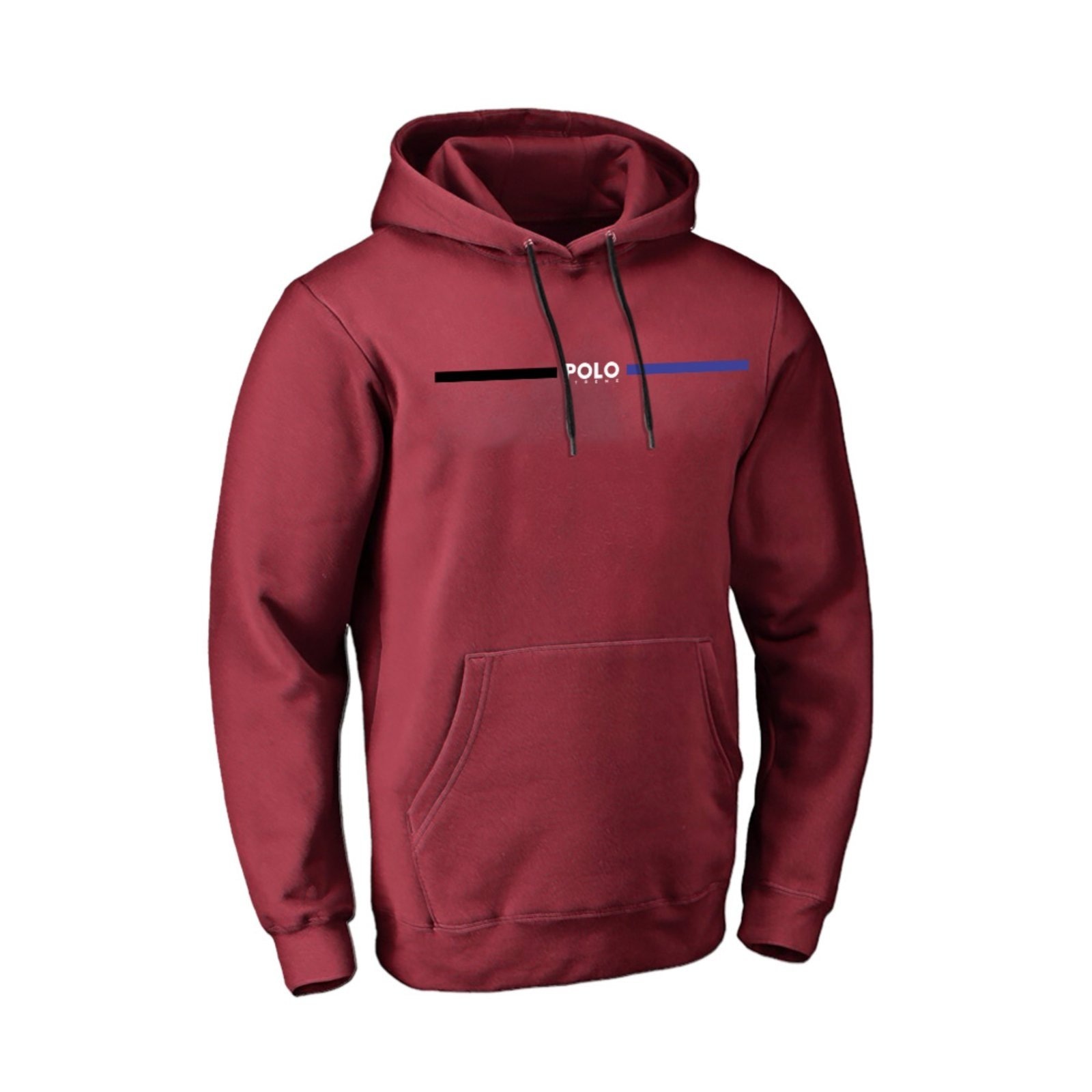 Imagem principal Blusa de Frio Moletom Inverno Com Capuz Unissex Bordo Footworks vinho