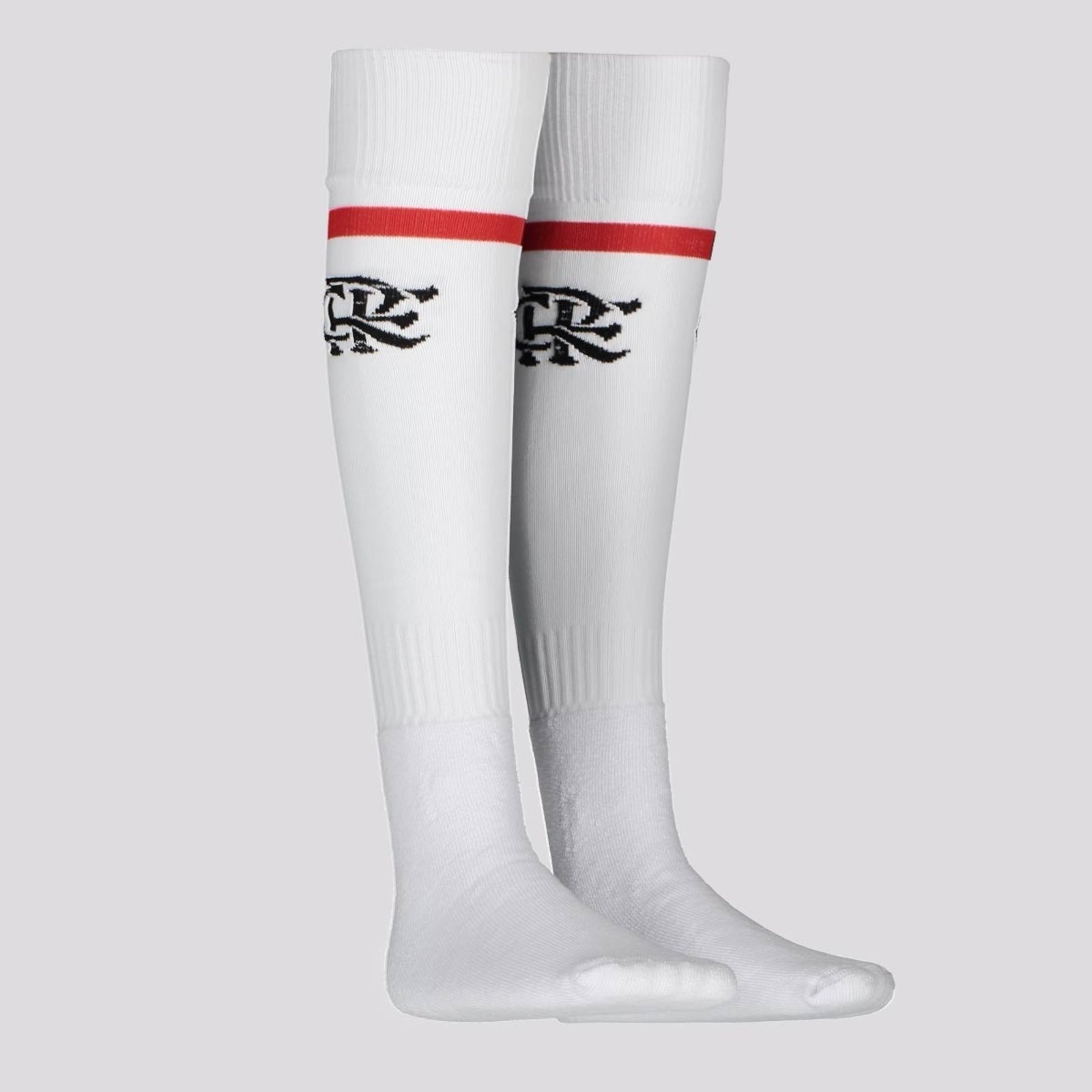 Imagem principal Meião Flamengo Juvenil Branco e Vermelho Rikam preto