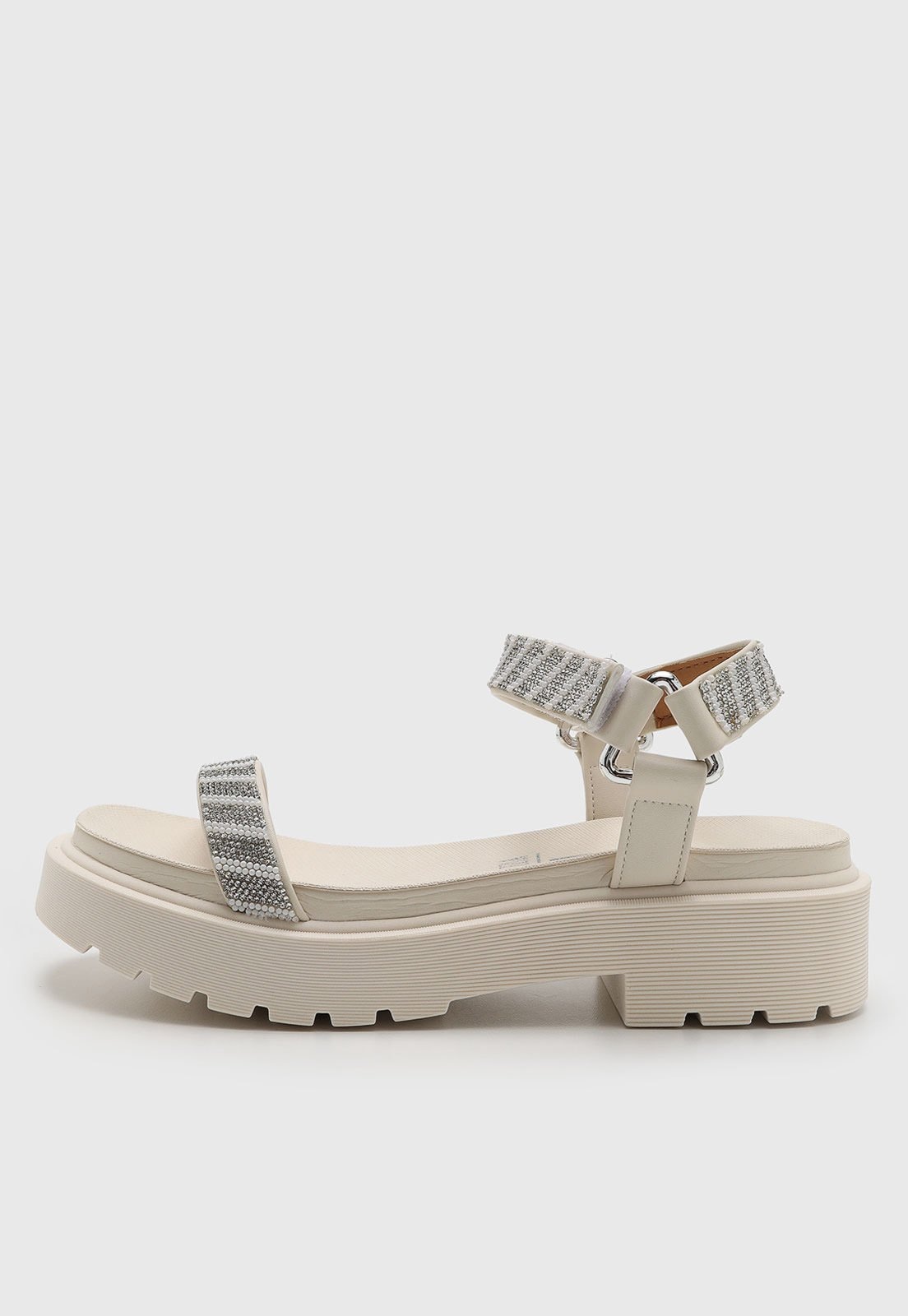 Imagem principal Sandália Feminina Vizzano Bloco Aplicações Branca VIZZANO branco