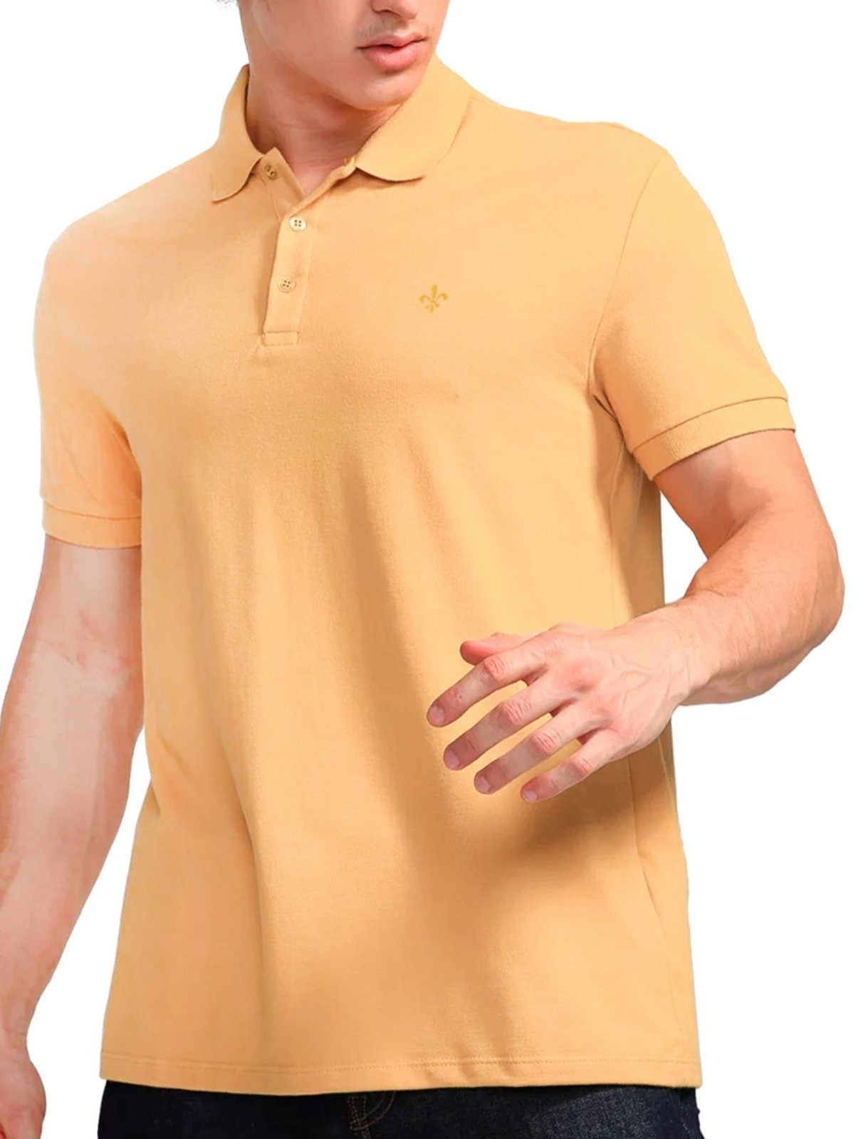 Imagem principal Polo Dudalina Masculina Piquet Essentials Extra Cotton Médio Dudalina amarelo