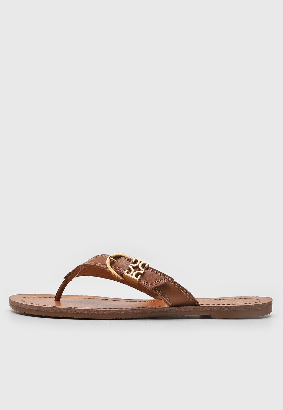 Imagem principal Rasteira Feminina Degalls Tiras Detalhe Dourado Degalls marrom