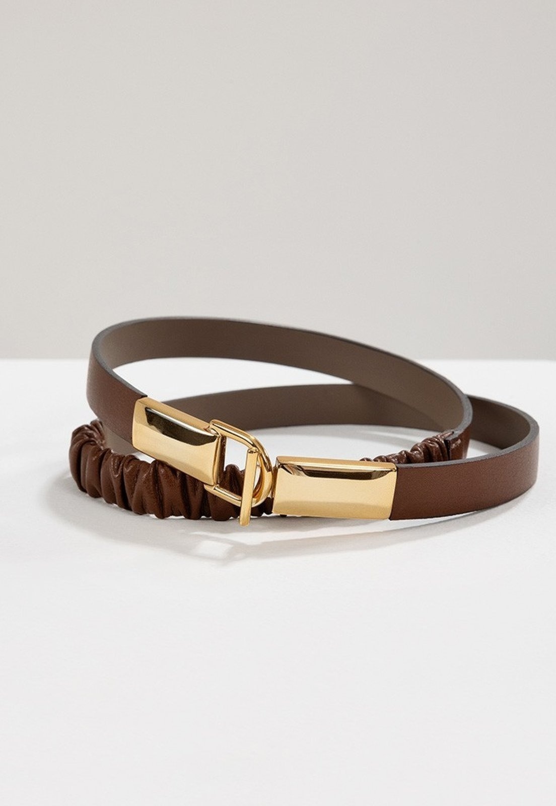 Imagem principal Cinto com Elástico e Fivela de Encaixe Nadine Principessa marrom