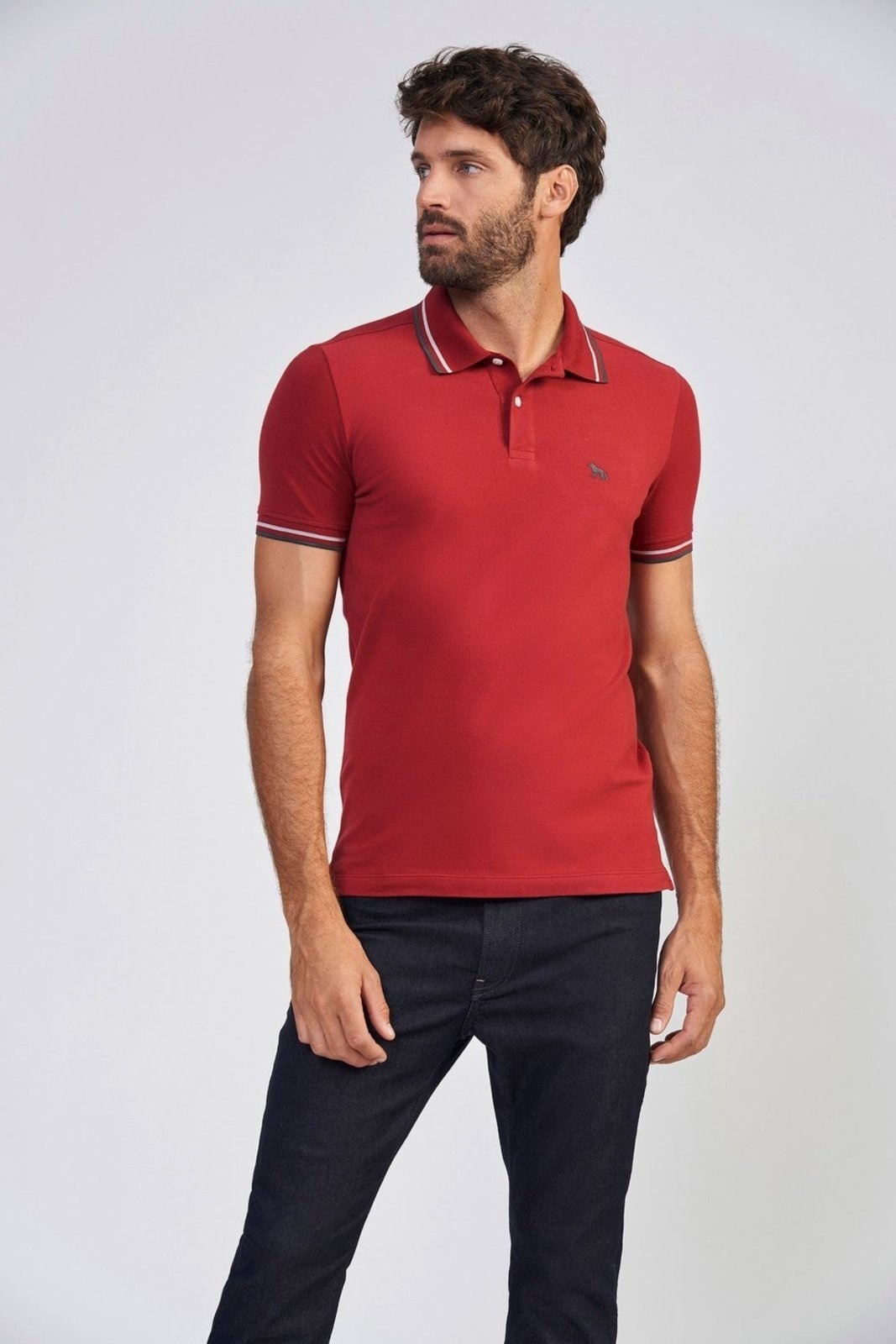 Imagem principal Polo Basic Line Masculina Acostamento ACOSTAMENTO MASCULINO preto