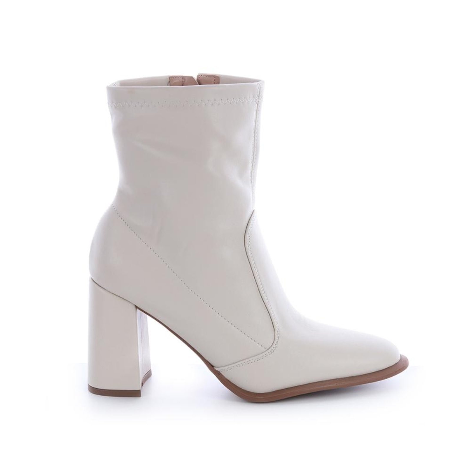 Imagem principal Bota Salto Bloco Julia Off White Off-white Damannu Shoes off-white white