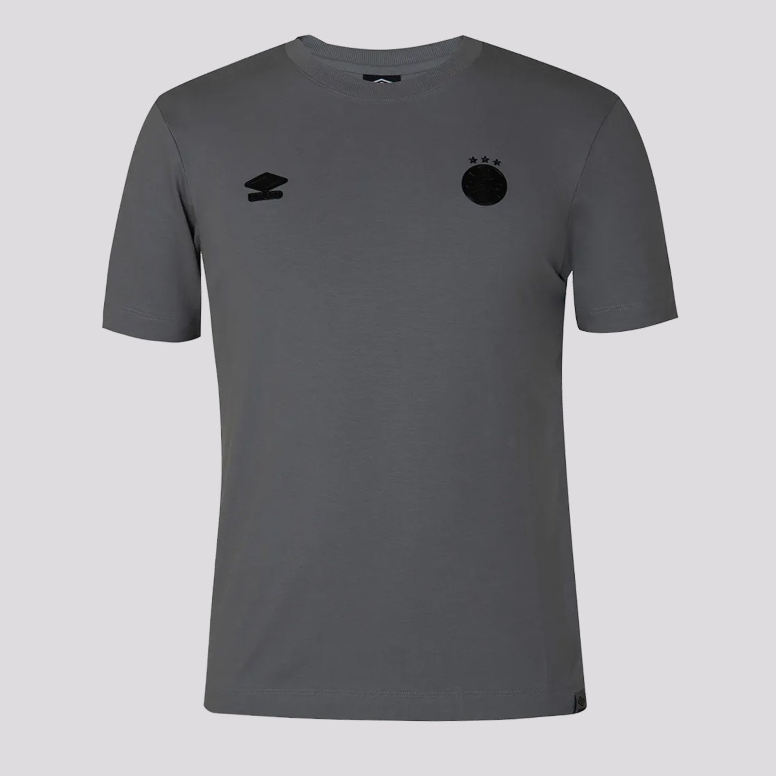 Imagem principal Camisa Umbro Grêmio Concentração 2025 e Preta Umbro cinza