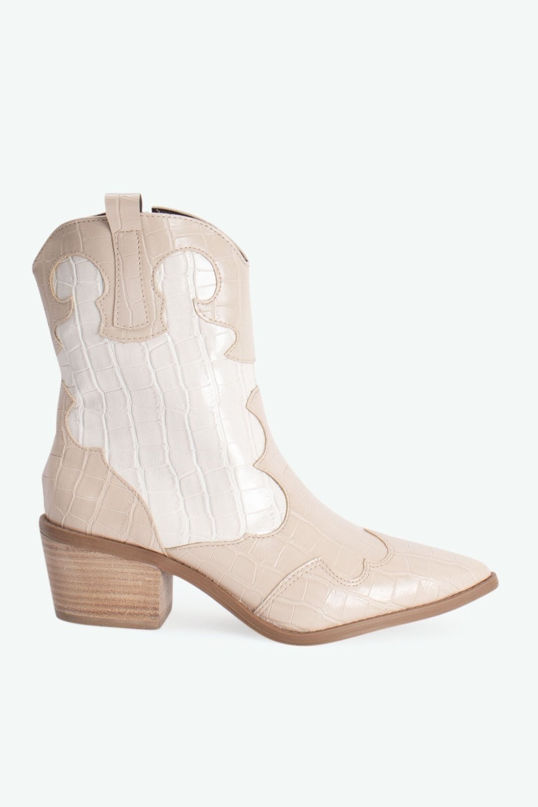 Imagem principal Bota Western Luisa Amendoa Suzana Santos bege