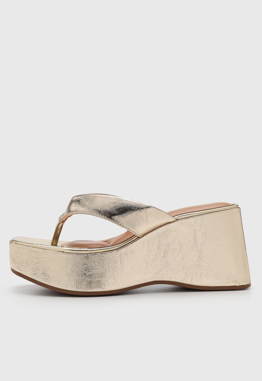 Imagem principal Sandália Feminina Vizzano Salto Anabela Dourada VIZZANO dourado