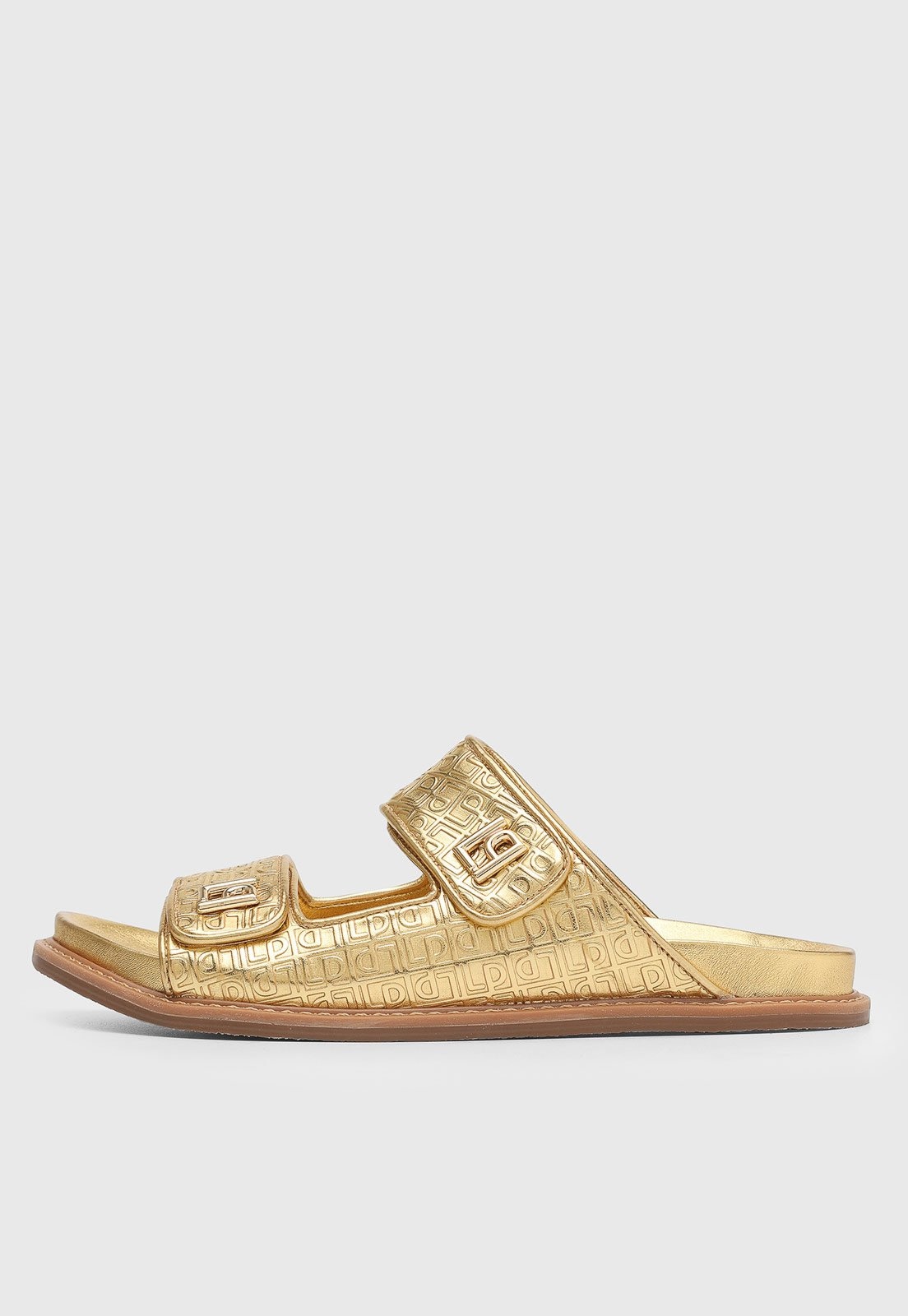 Imagem principal Rasteira Feminina Lança Perfume Monograma Dourada Lança Perfume dourado