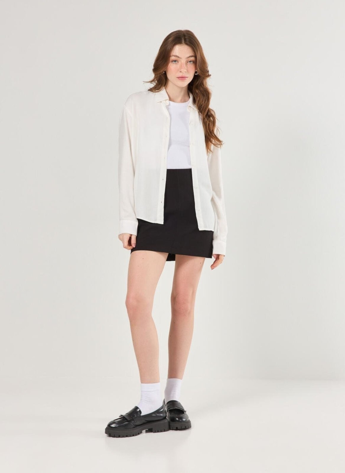 Imagem principal Saia Com Short Alfaiataria Preta Youcom preto