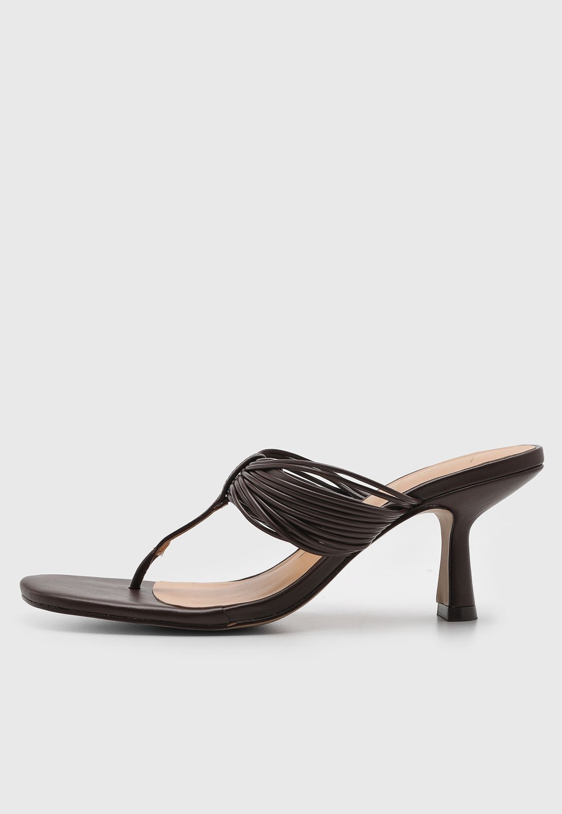 Imagem principal Sandália Feminina Luiza Barcelos Salto Médio Tiras Luiza Barcelos marrom