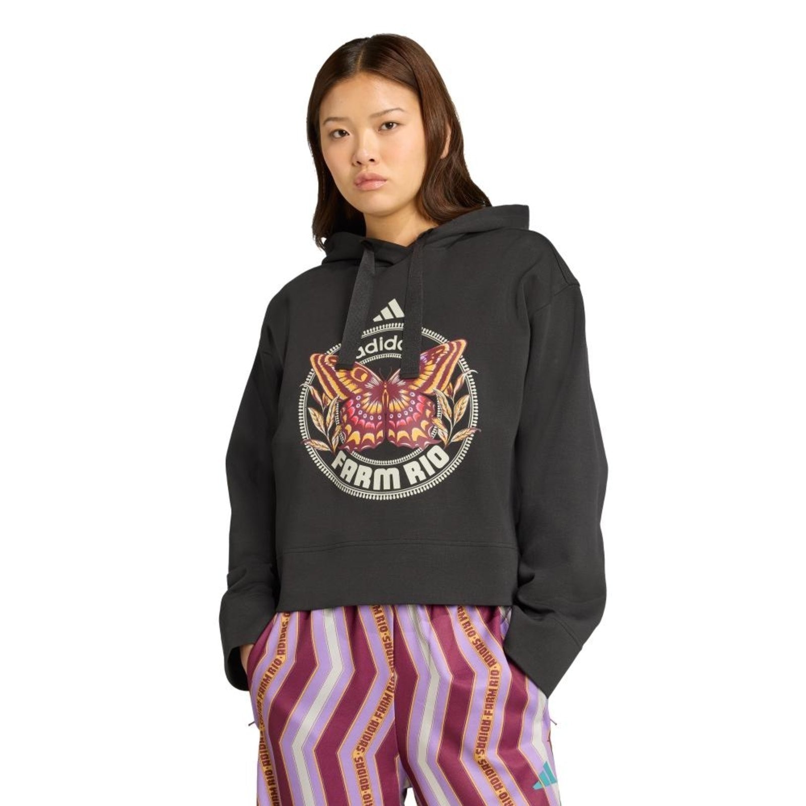 Imagem principal Blusa de moletom com capuz adidas X Farm adidas Sportswear Adidas preto