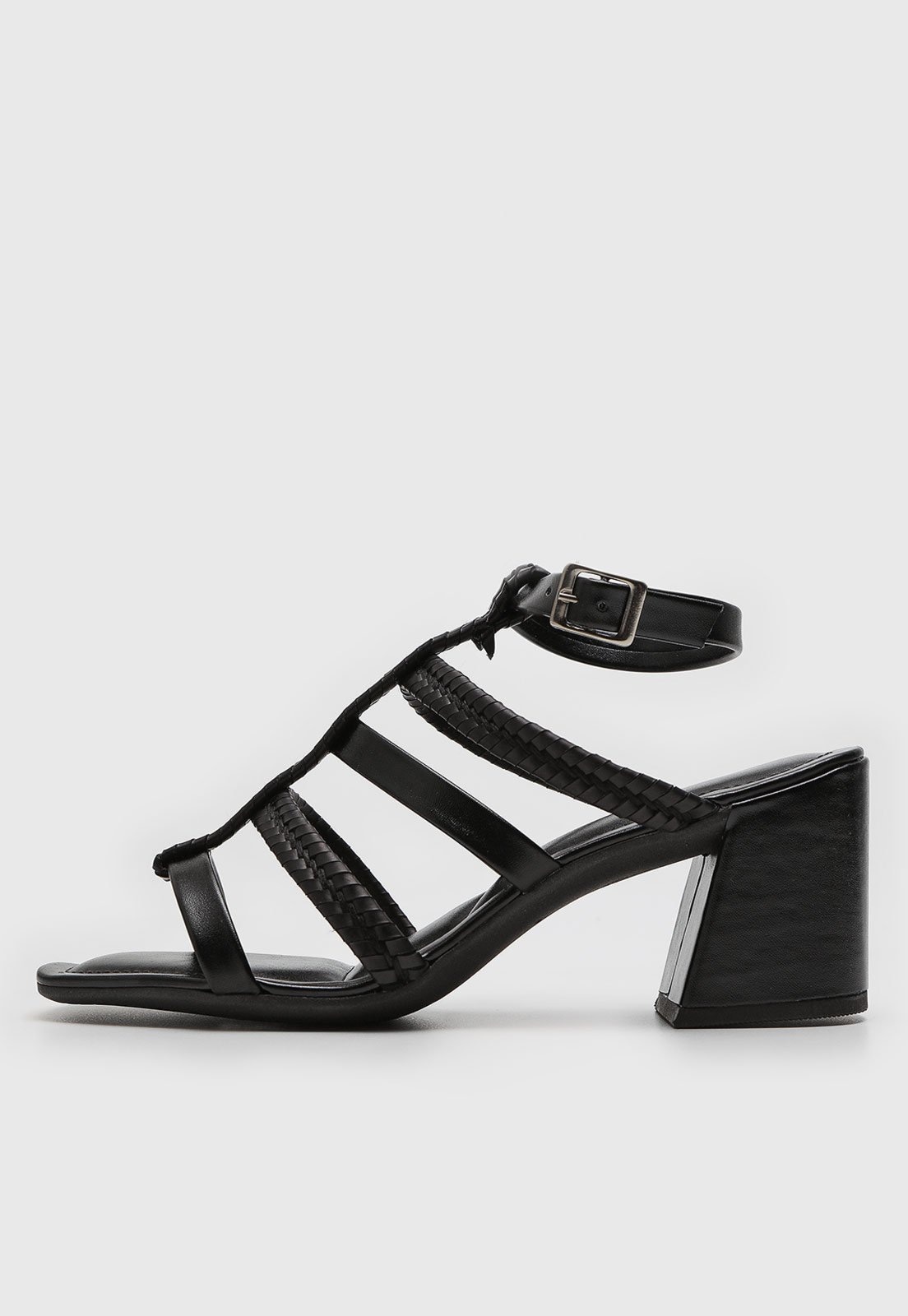 Imagem principal Sandália Via Mia Tiras Preta Via Mia preto