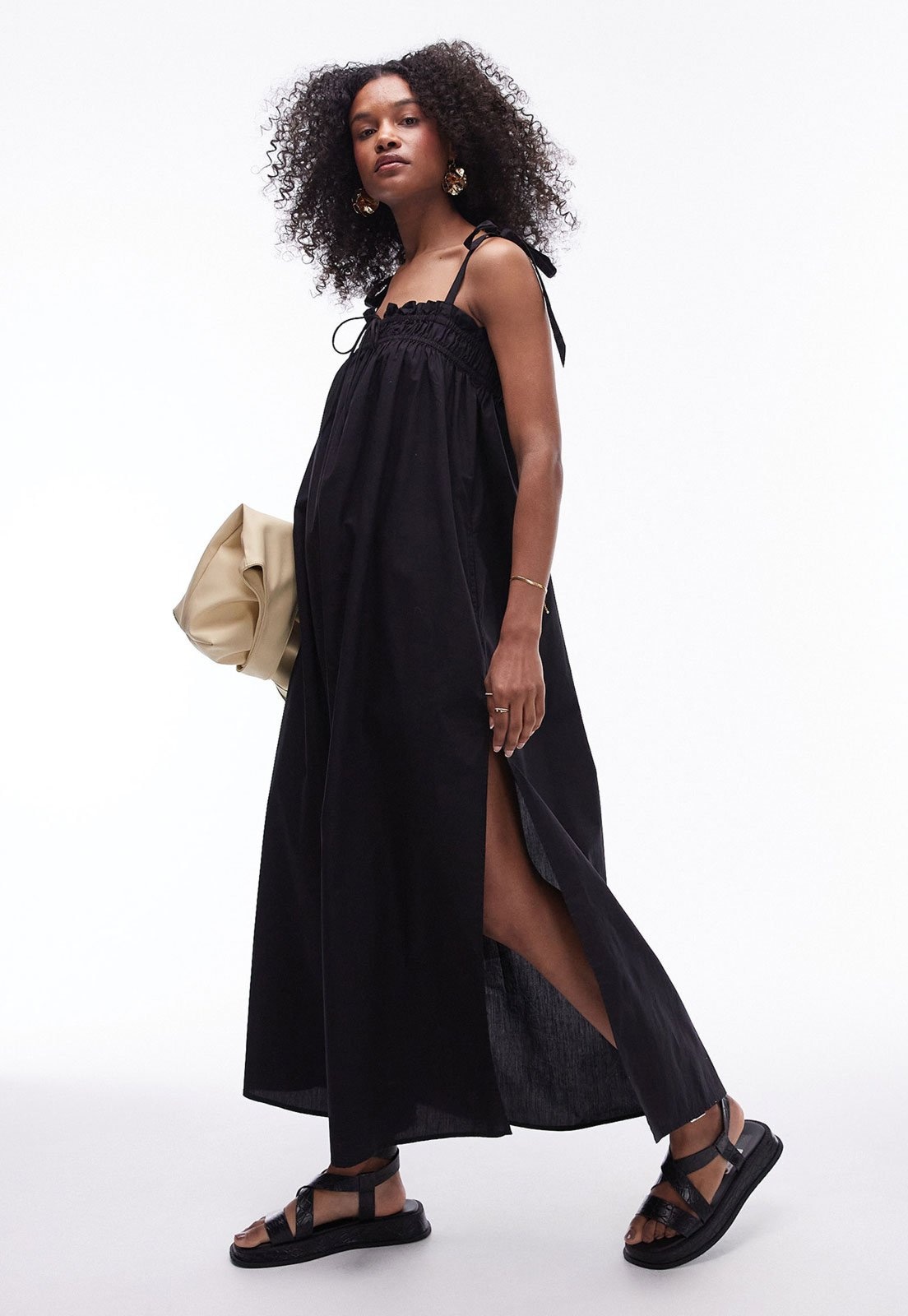 Imagem principal Vestido TOPSHOP Midi Fenda Topshop preto