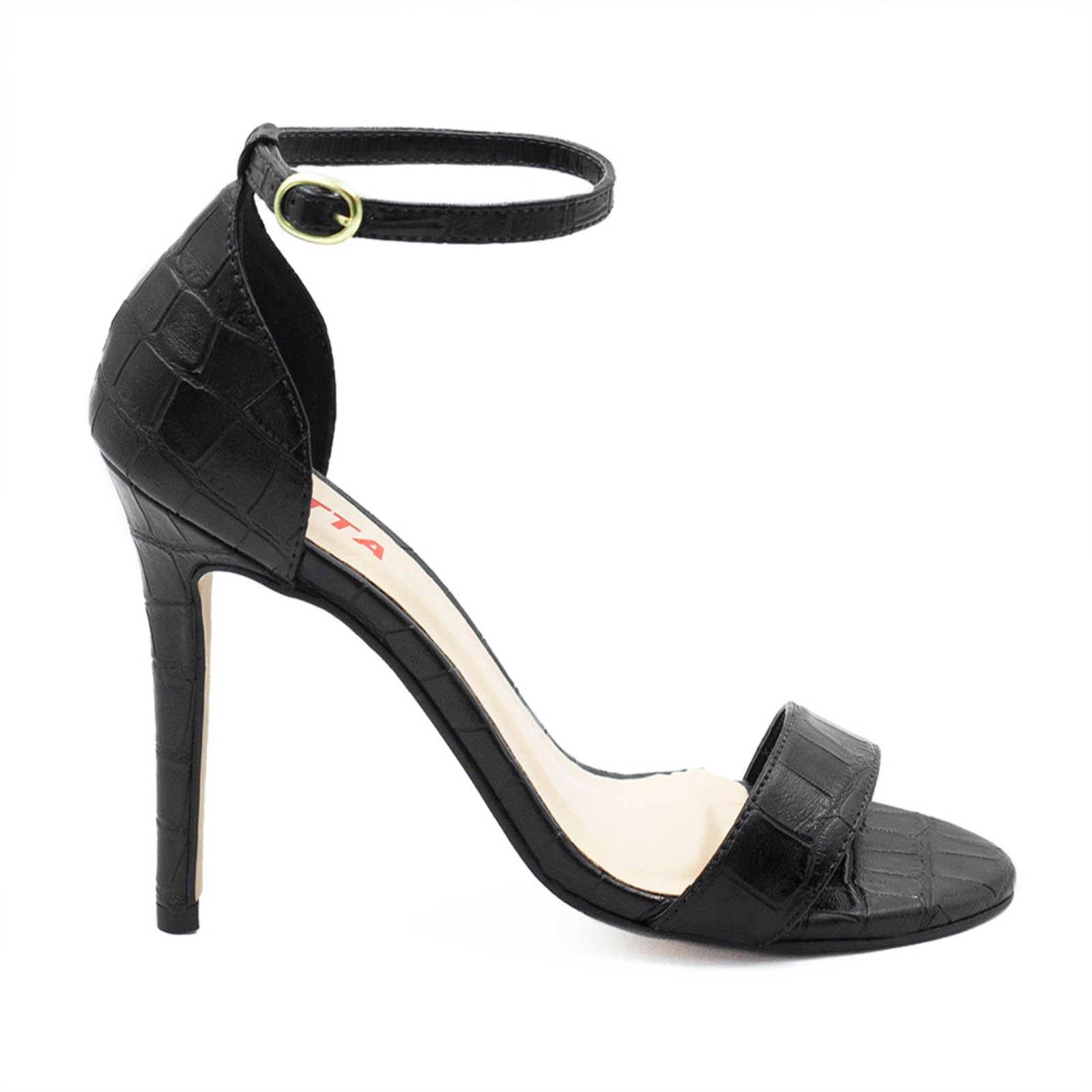 Imagem principal Sandalia Zatta Salto Fino Maya Croco ZATTA preto